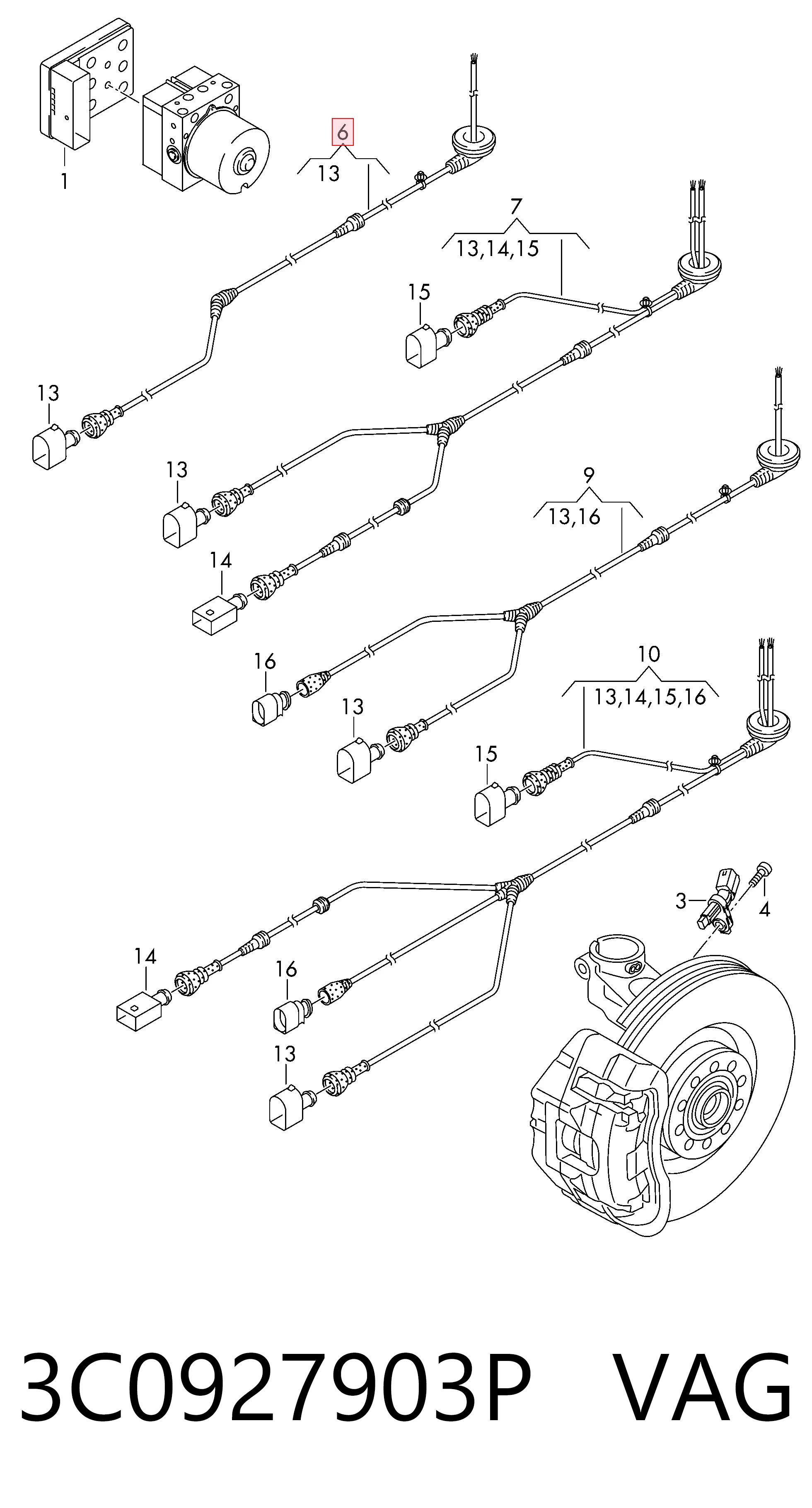 3C0927903P VAG 