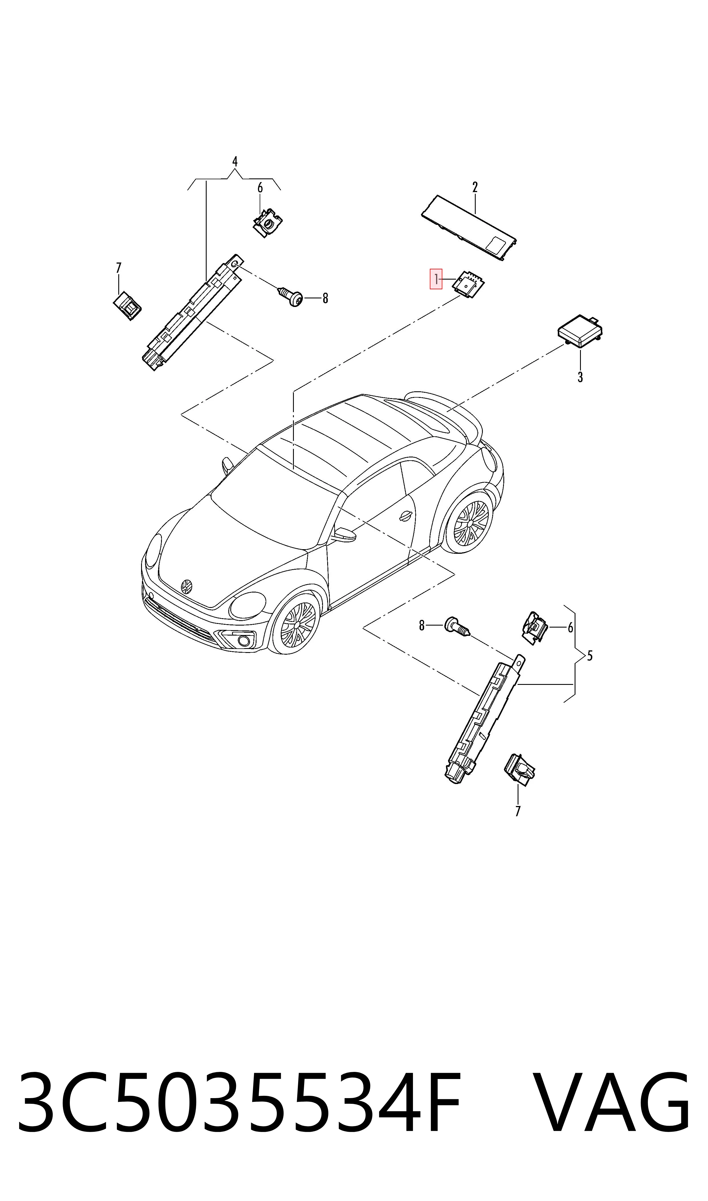  VAG 3C5035534F ціна, від 19.12 USD