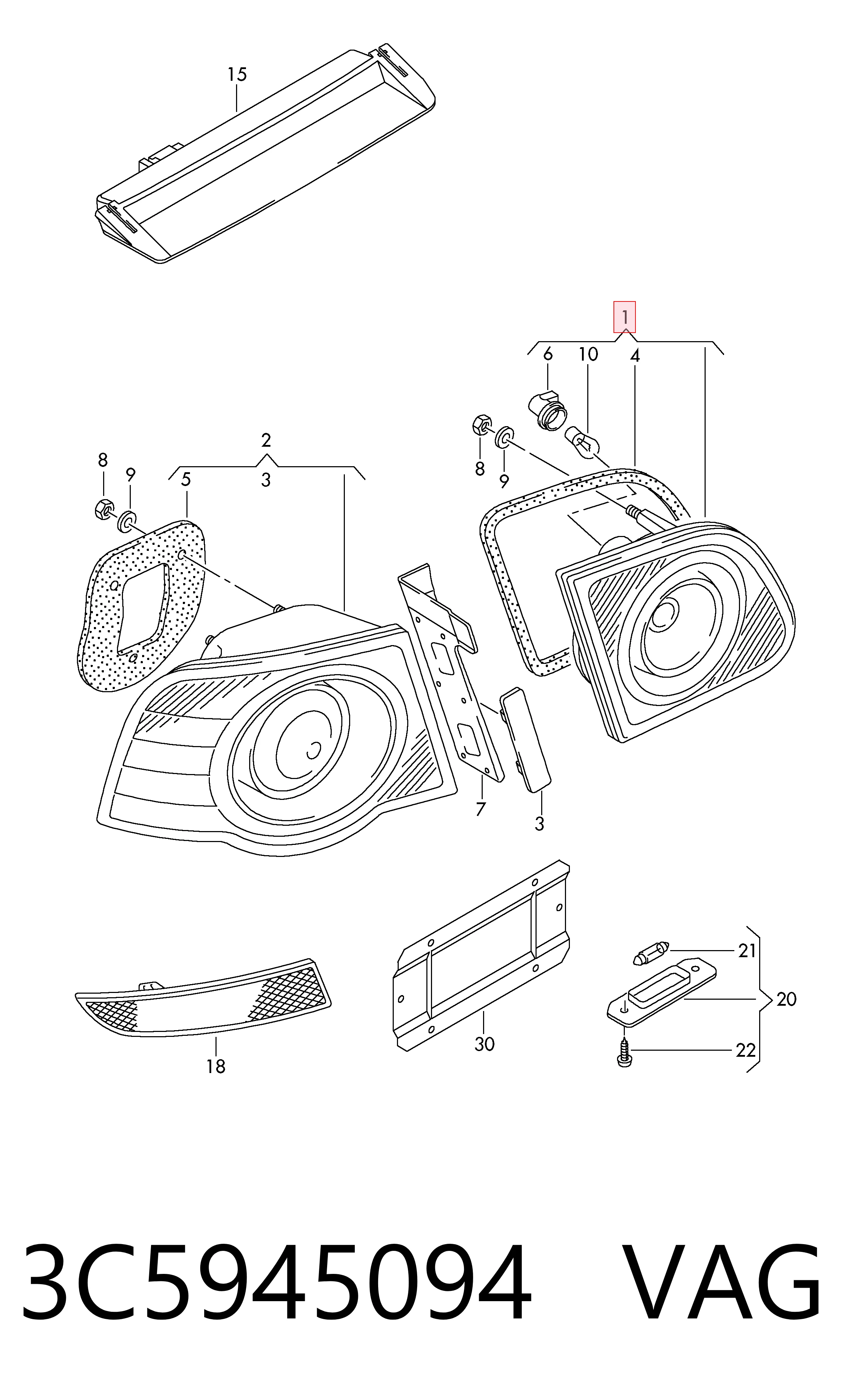 Стоп задній Depo/Loro/Abakus FP7407F4E ціна, від 25.34 USD