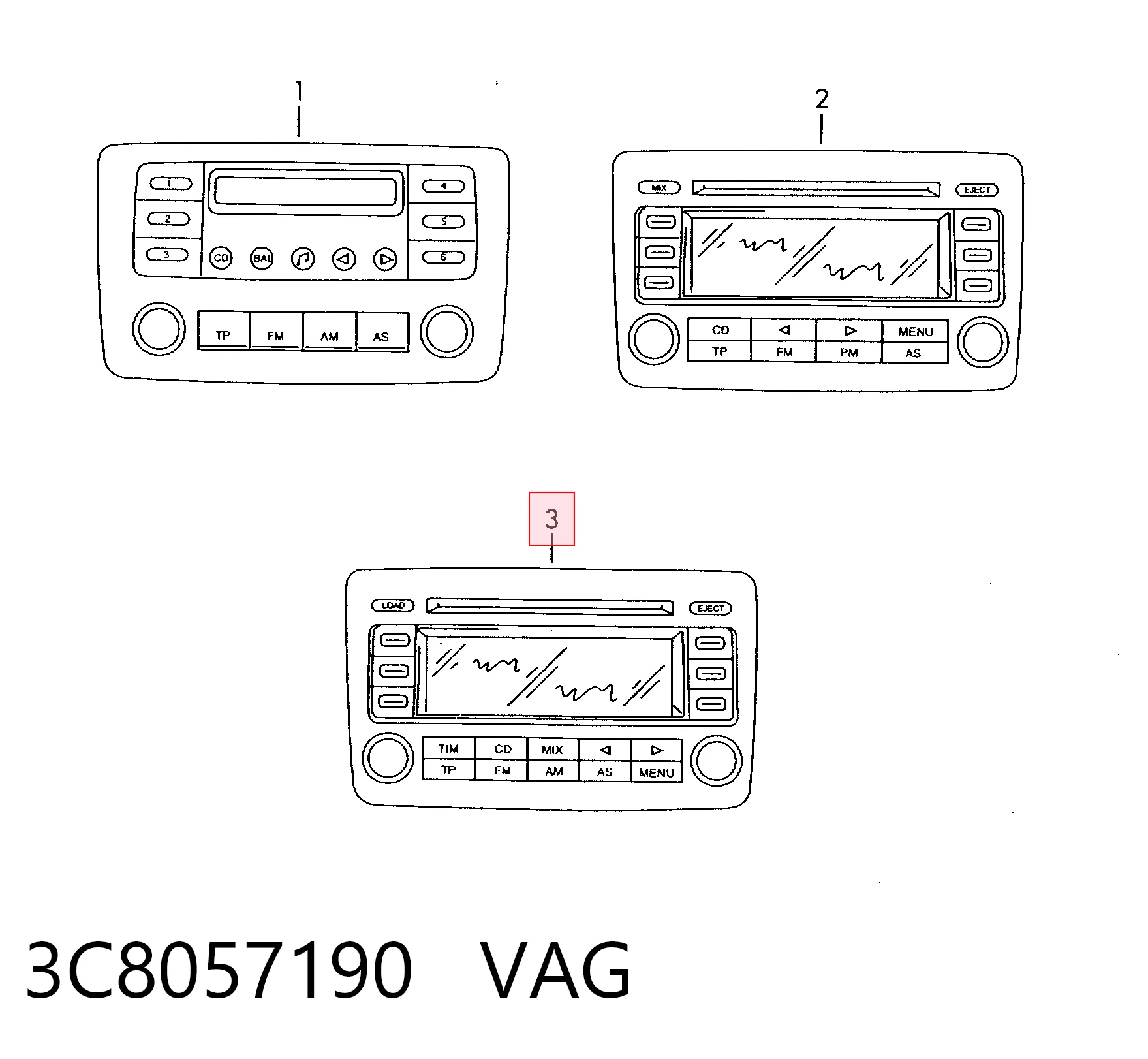 3C8057190 VAG