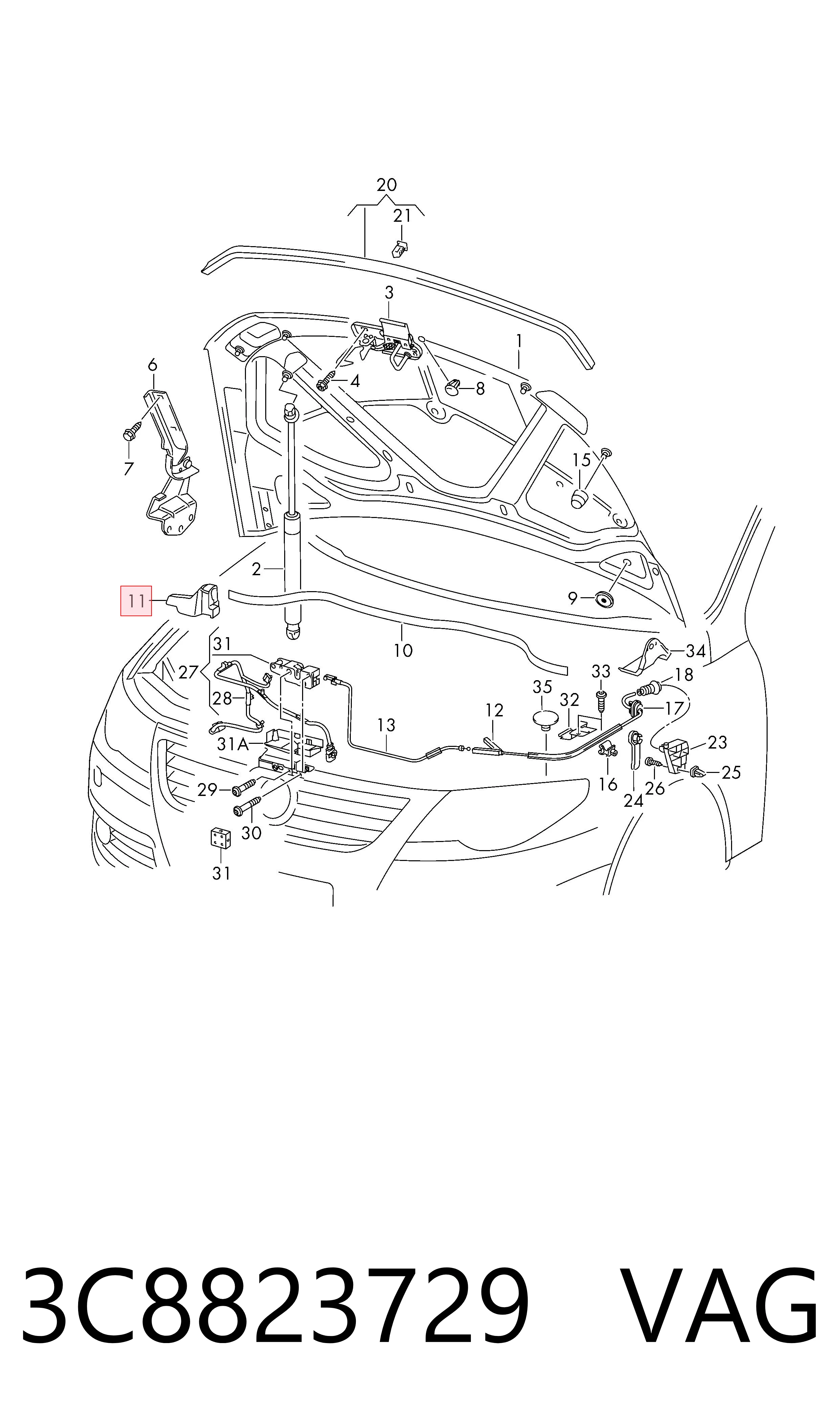 3C8823729 VAG 