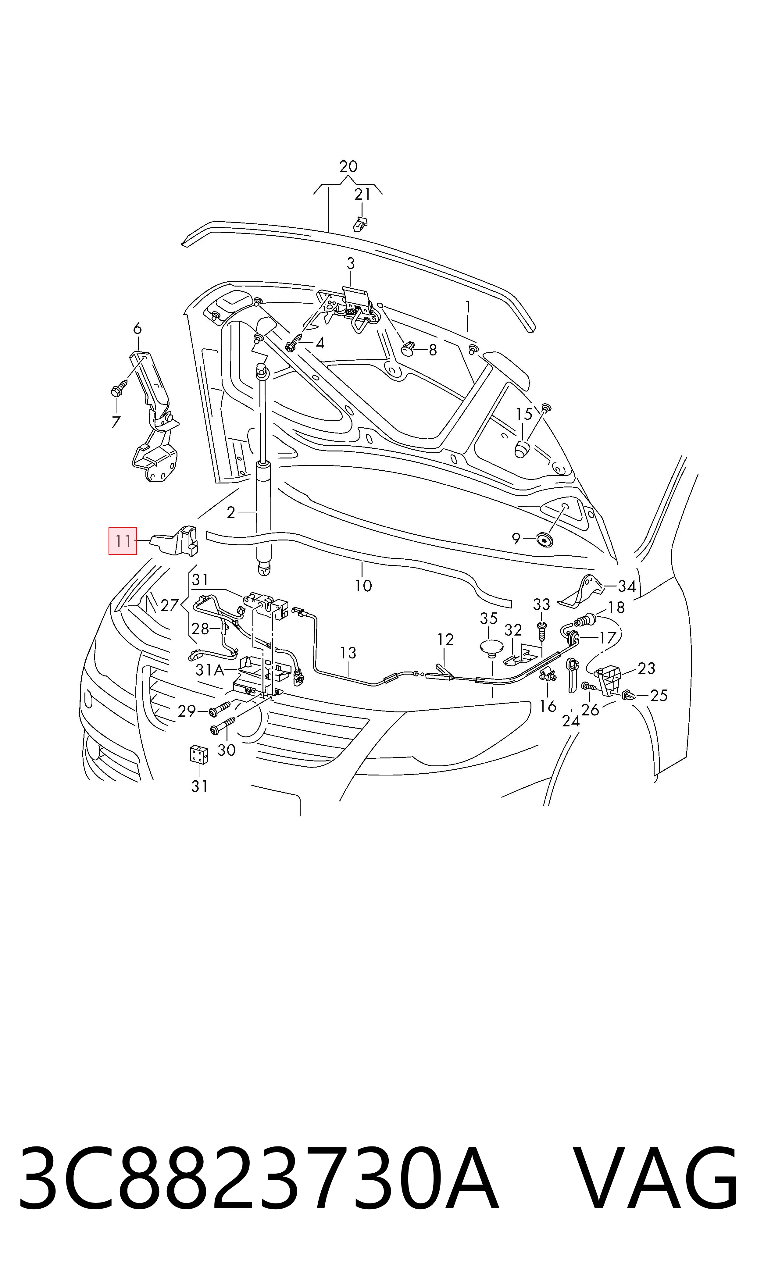 3C8823730A VAG 