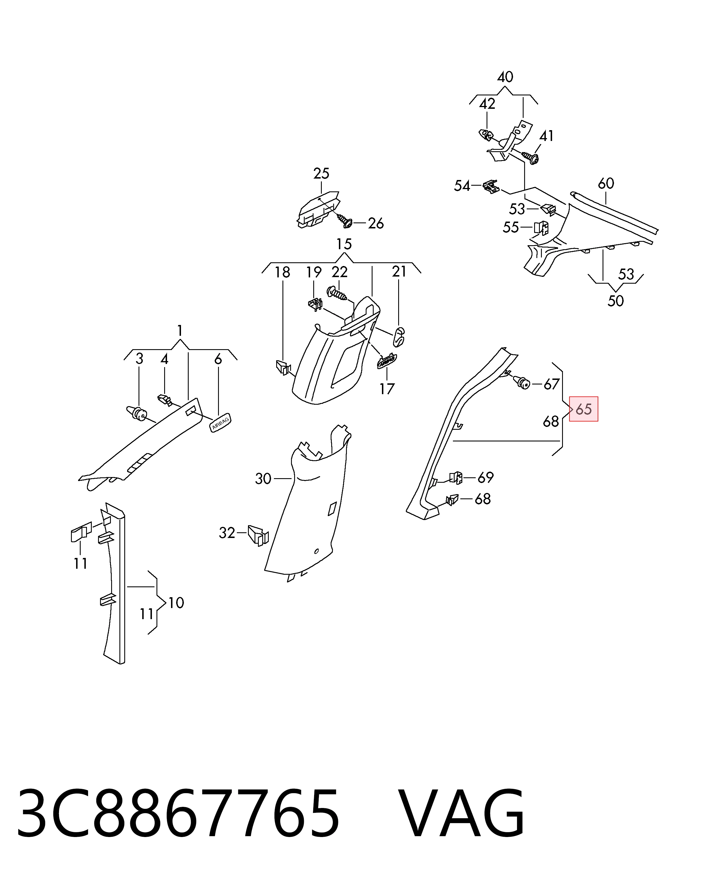 3C8867765 VAG 