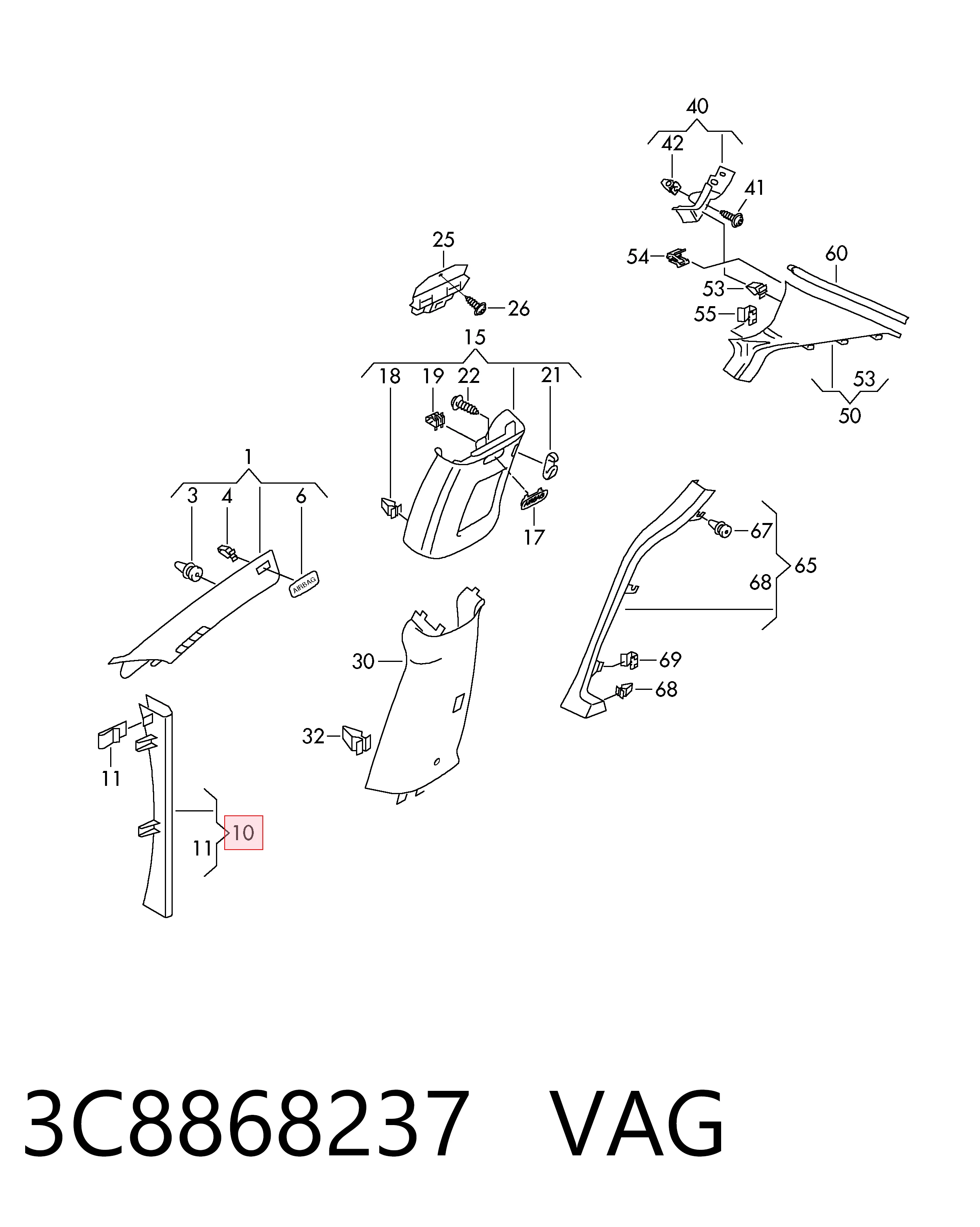 3C8868237 VAG 