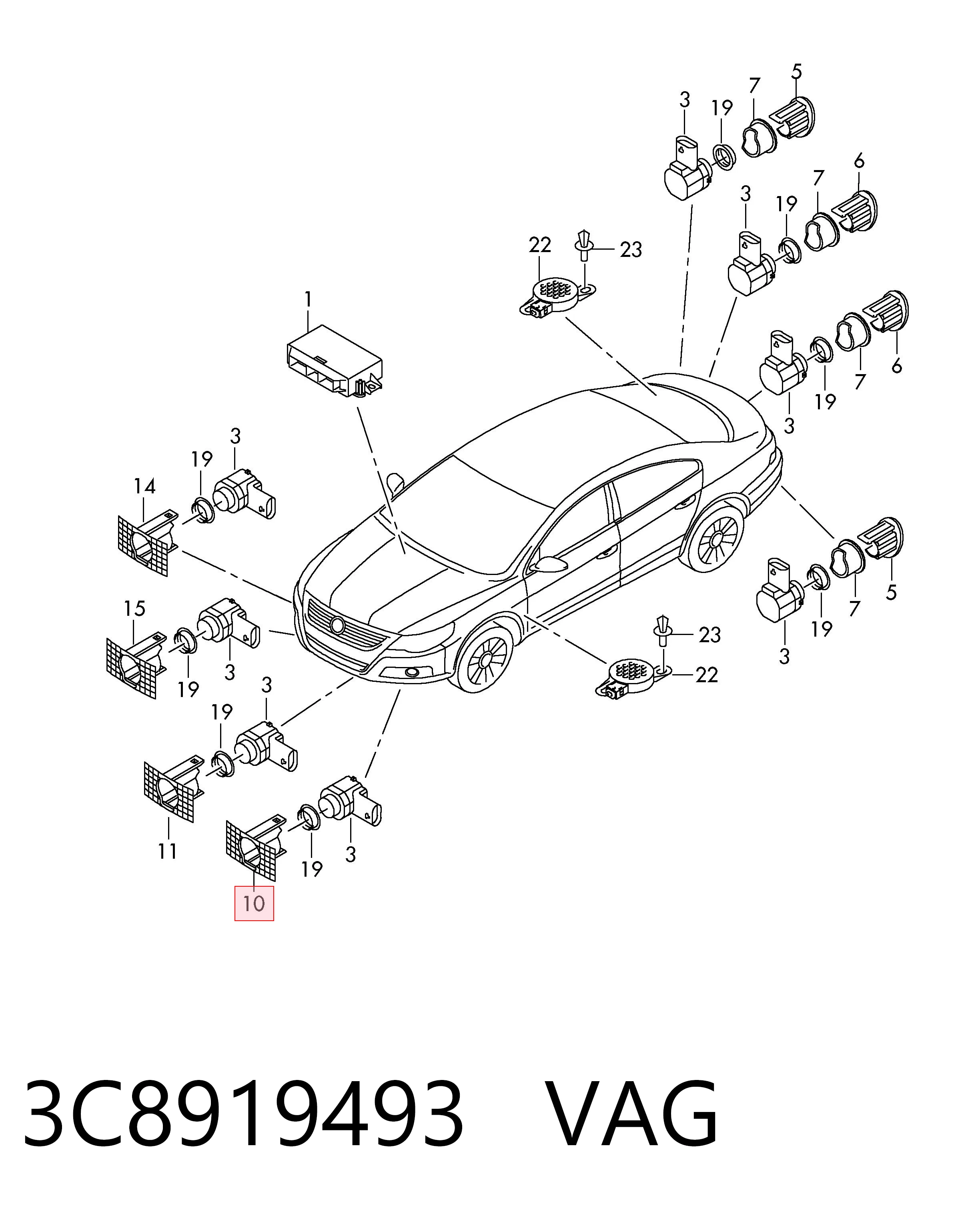 3C8919493 VAG 