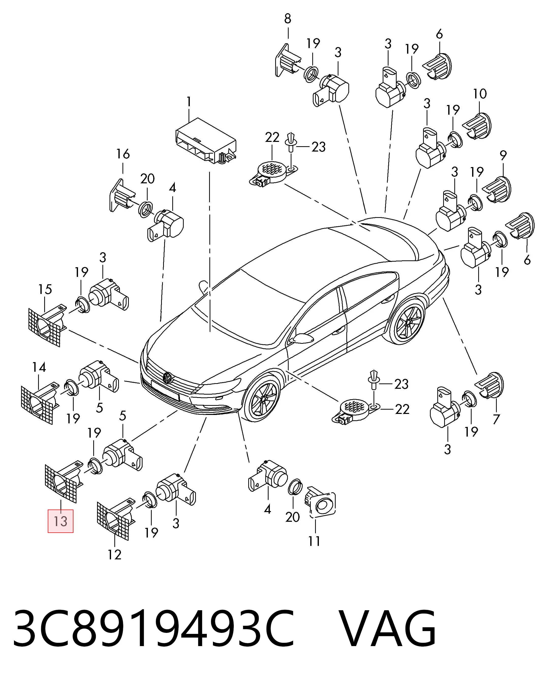 3C8919493C VAG 