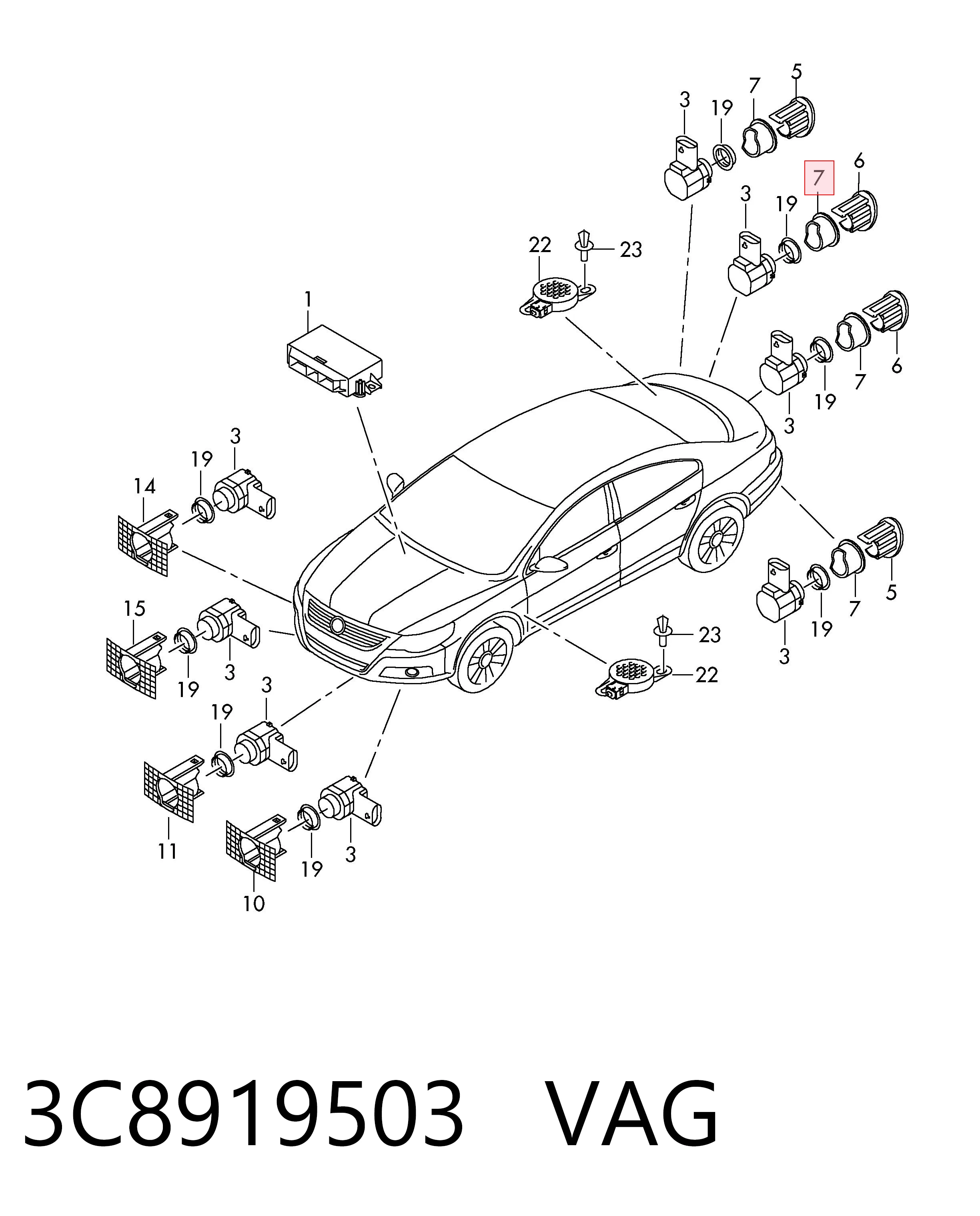 3C8919503 VAG 