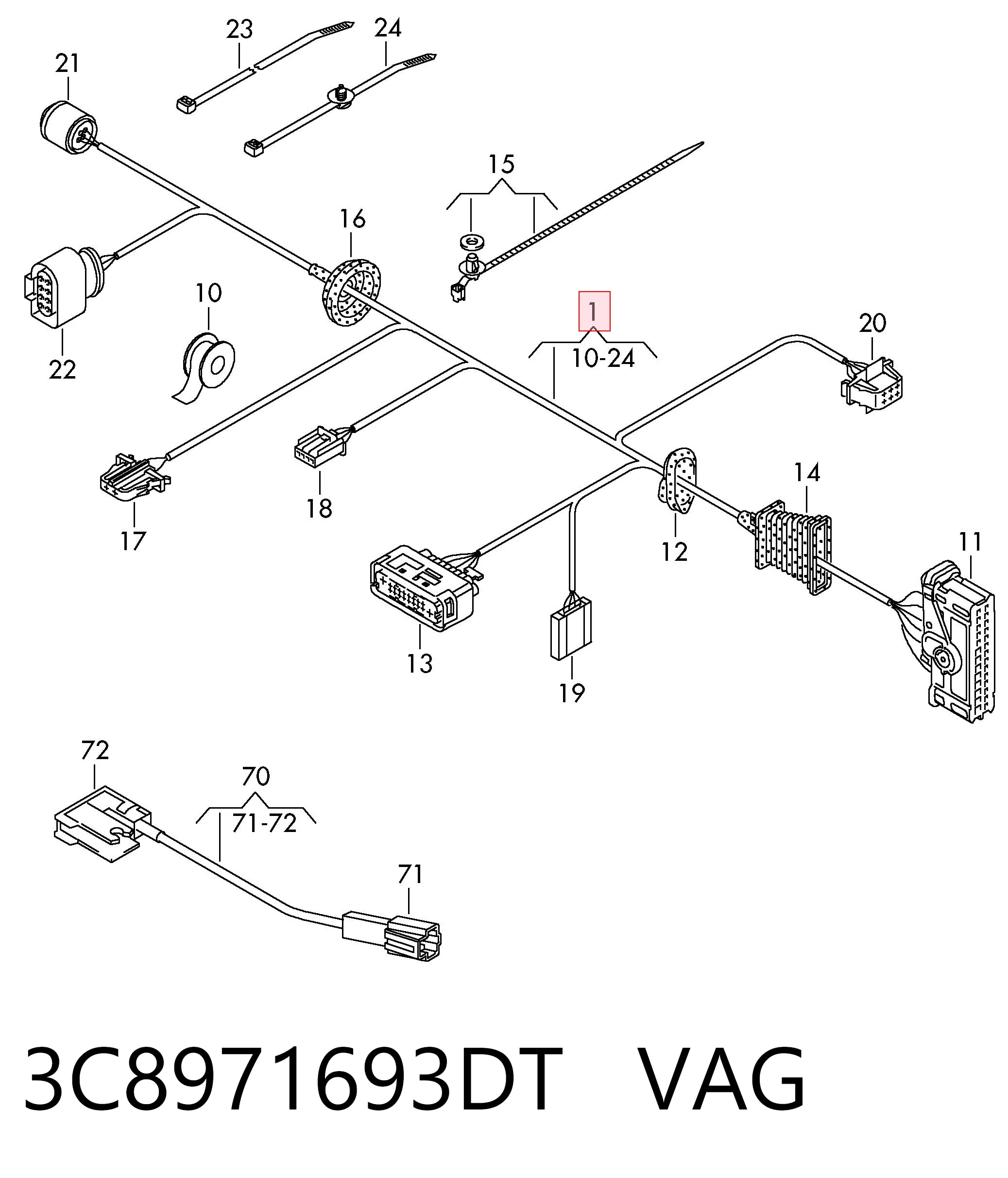 3C8971693DT VAG