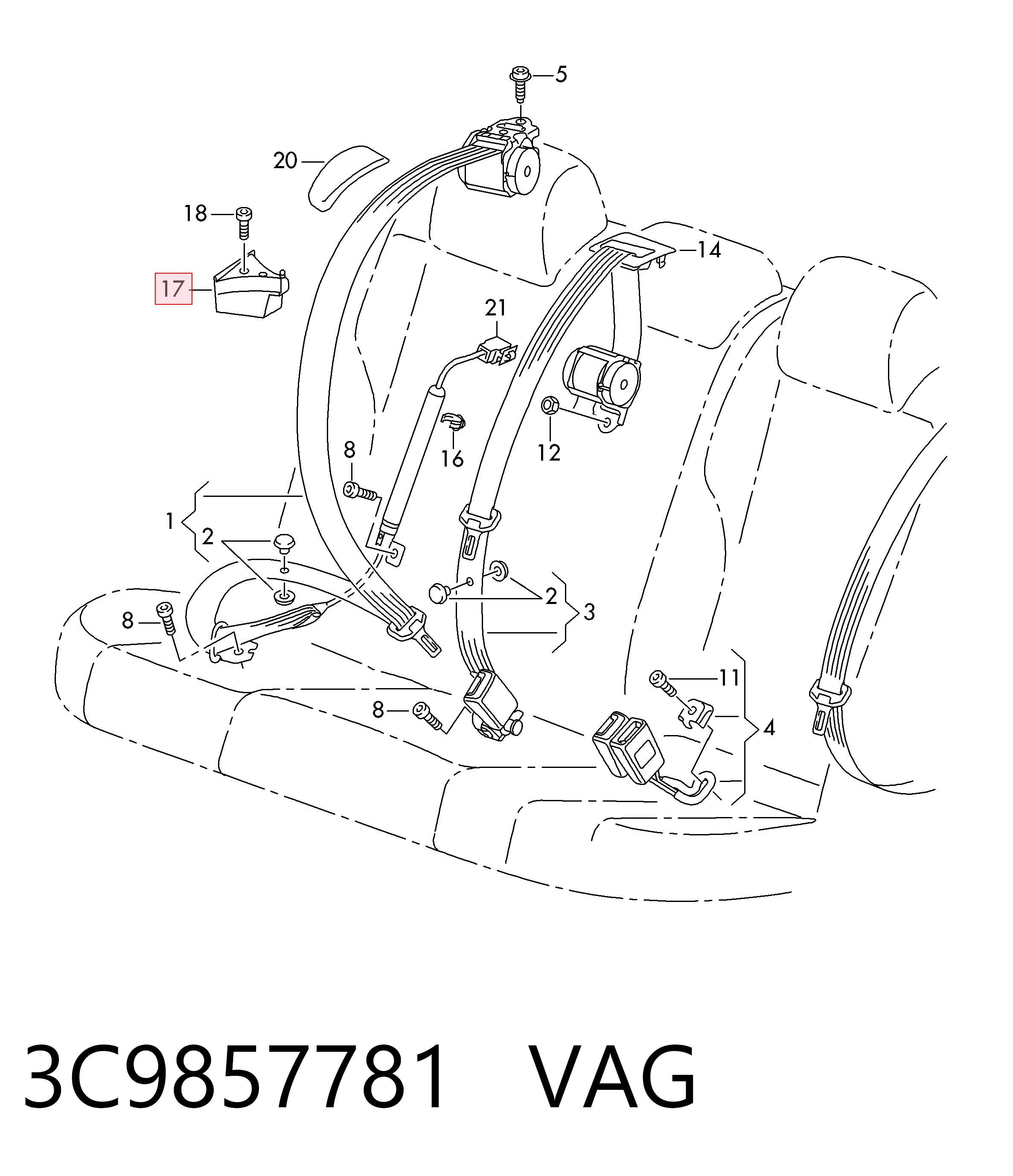 3C9857781 VAG 