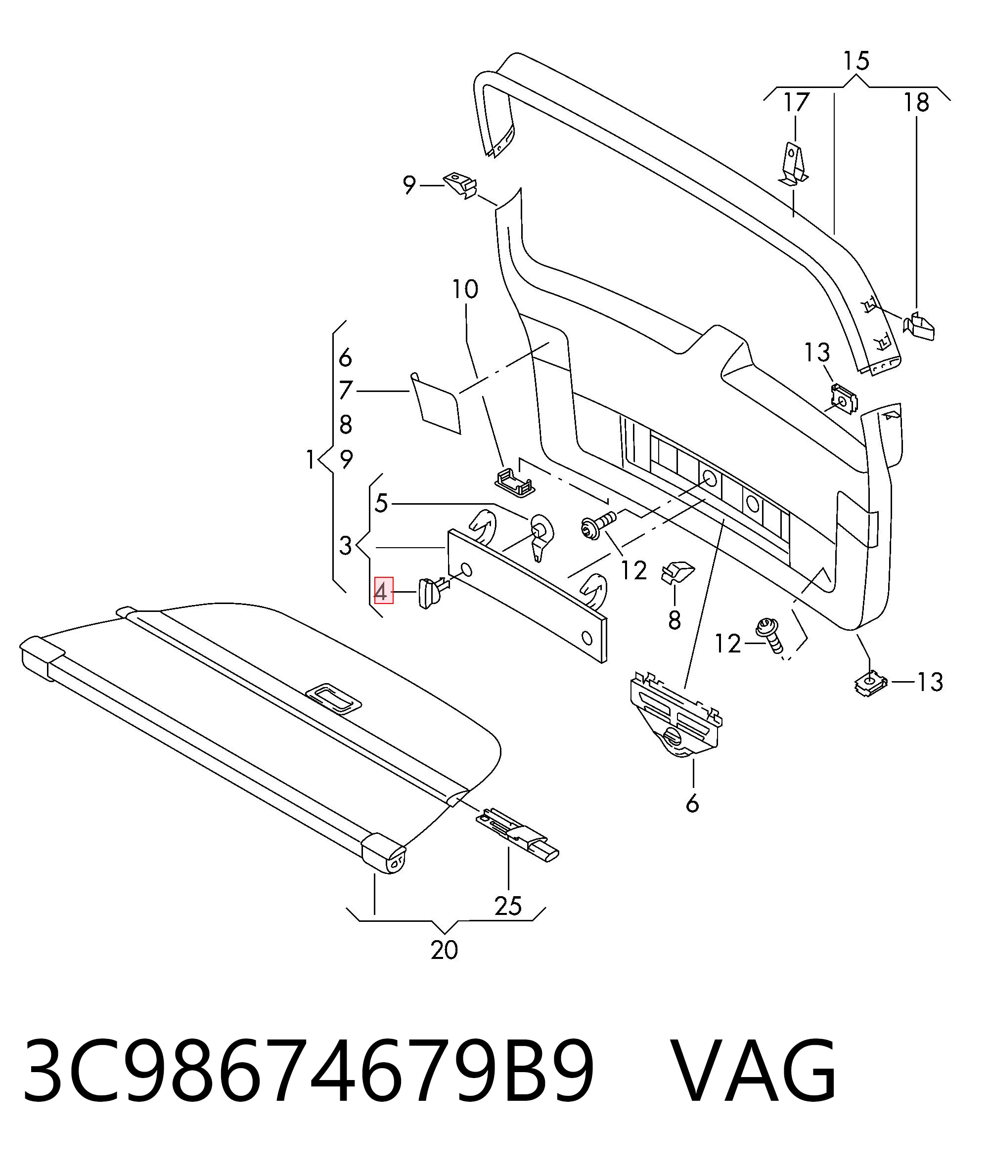 3C98674679B9 VAG 