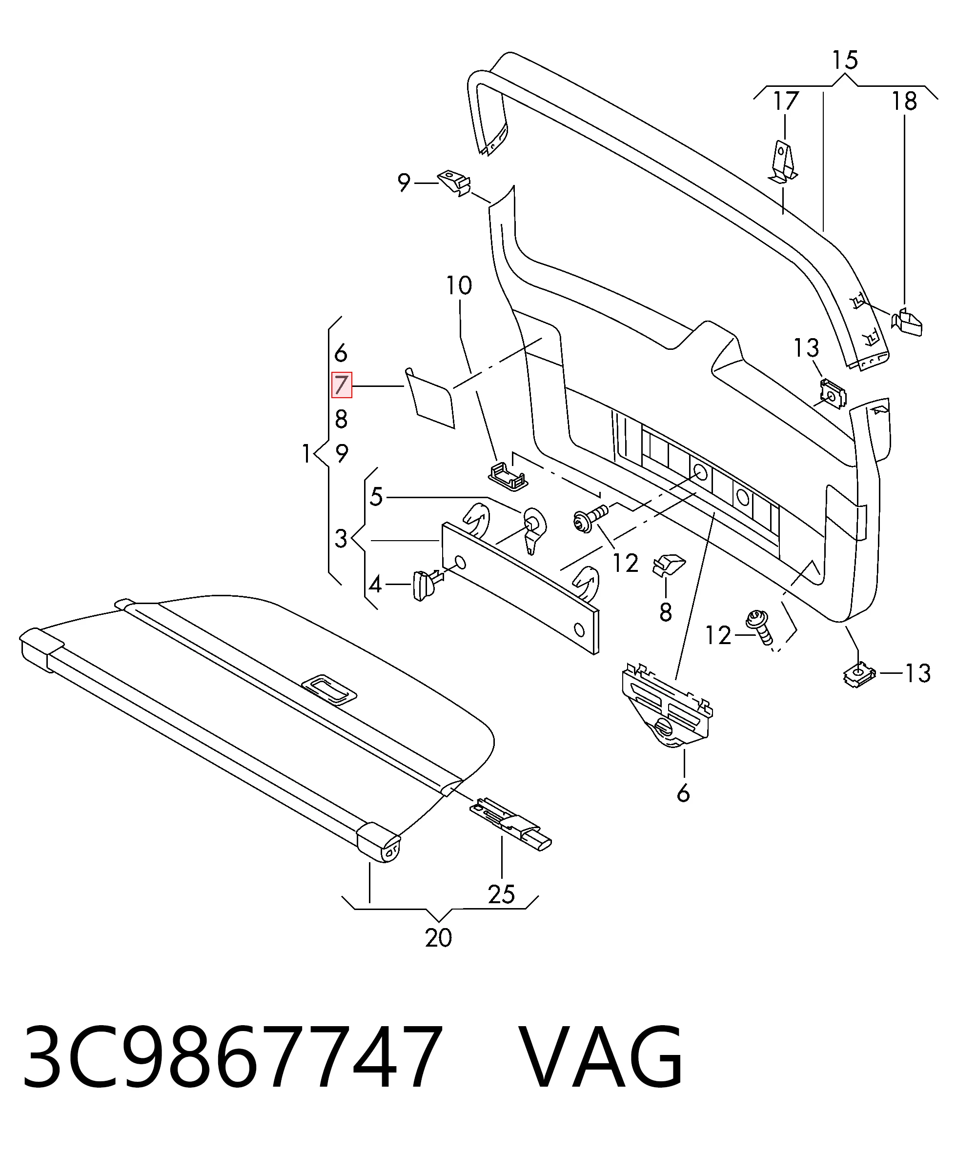 3C9867747 VAG 