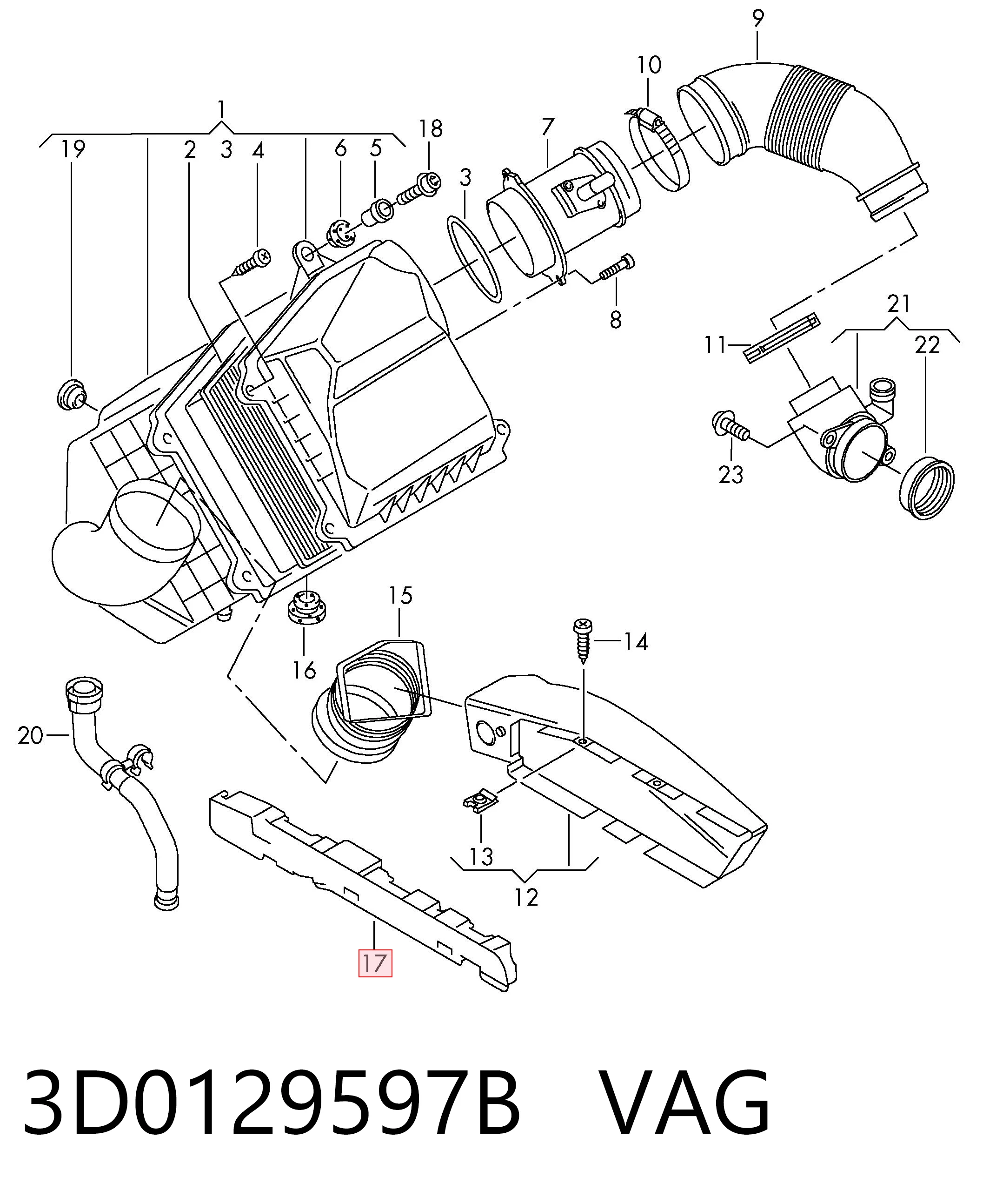 3D0129597B VAG 