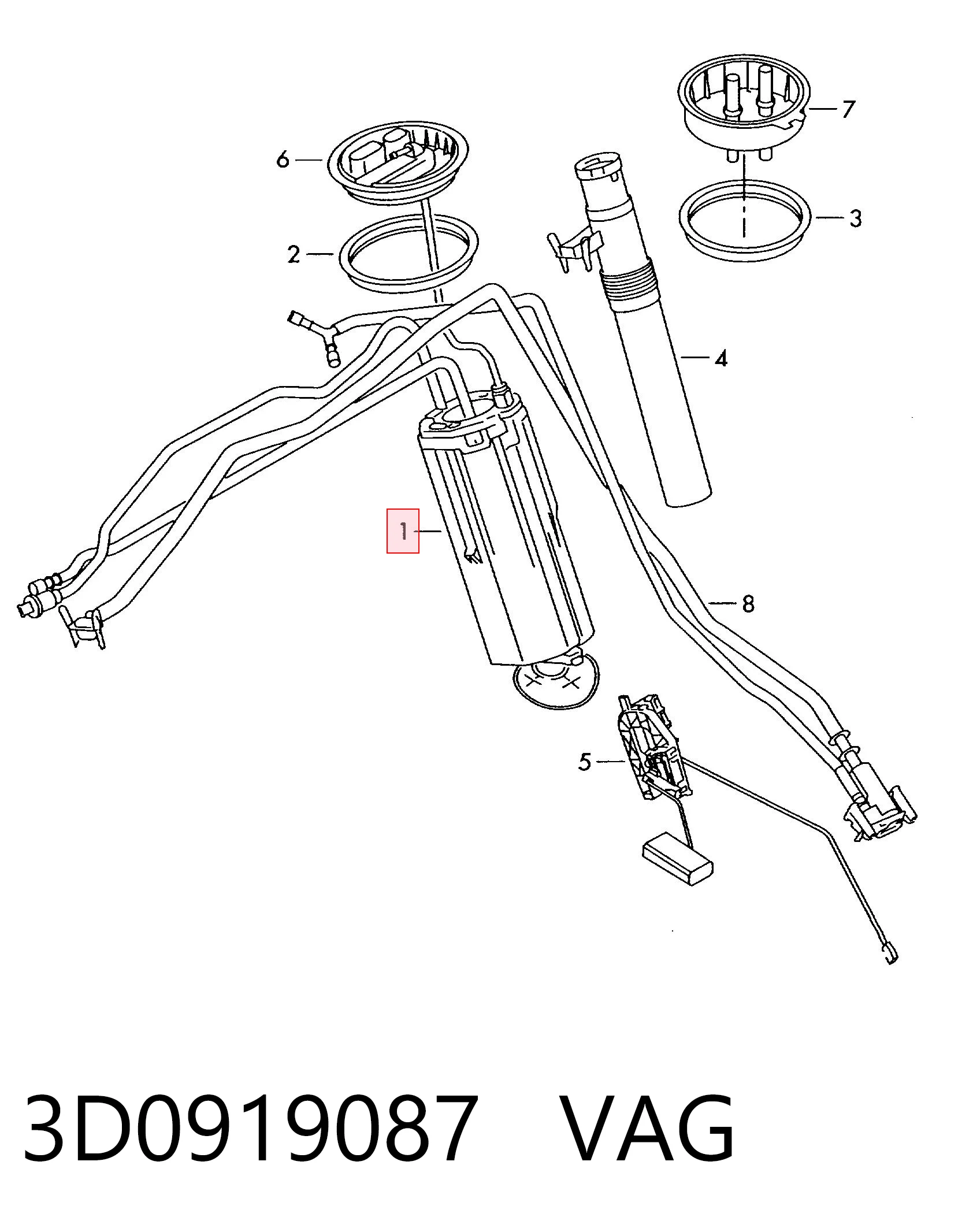 Купити MAM00153M Magneti Marelli Насос паливний електричний