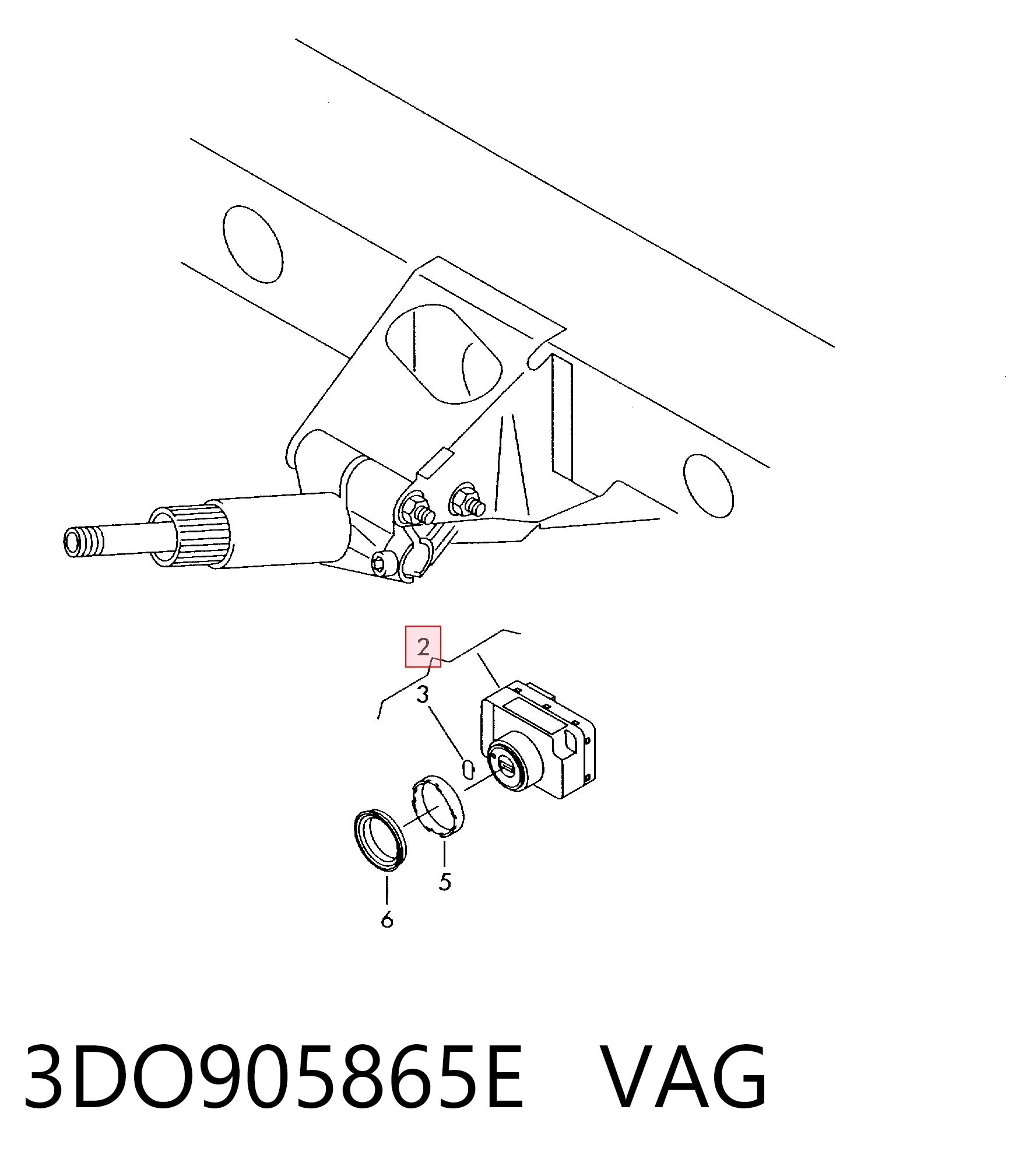 Купити Замок запалювання Volkswagen Phaeton I 3D1, 3D2, 3D3, 3D4, 3D6, 3D7, 3D8, 3D9