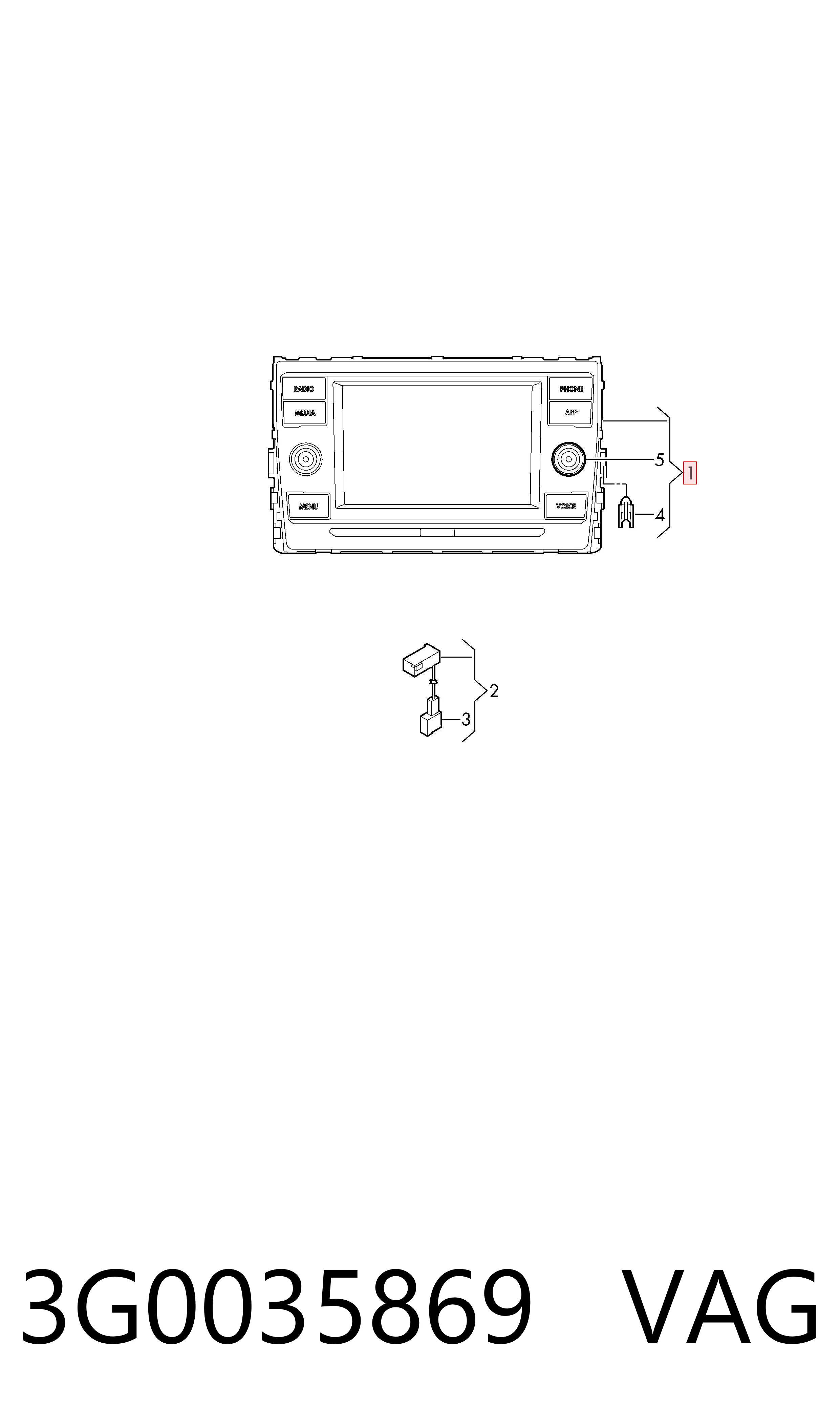 Дисплей бортового комп'ютера VAG 3G0035869 ціна, від 1715.01 USD