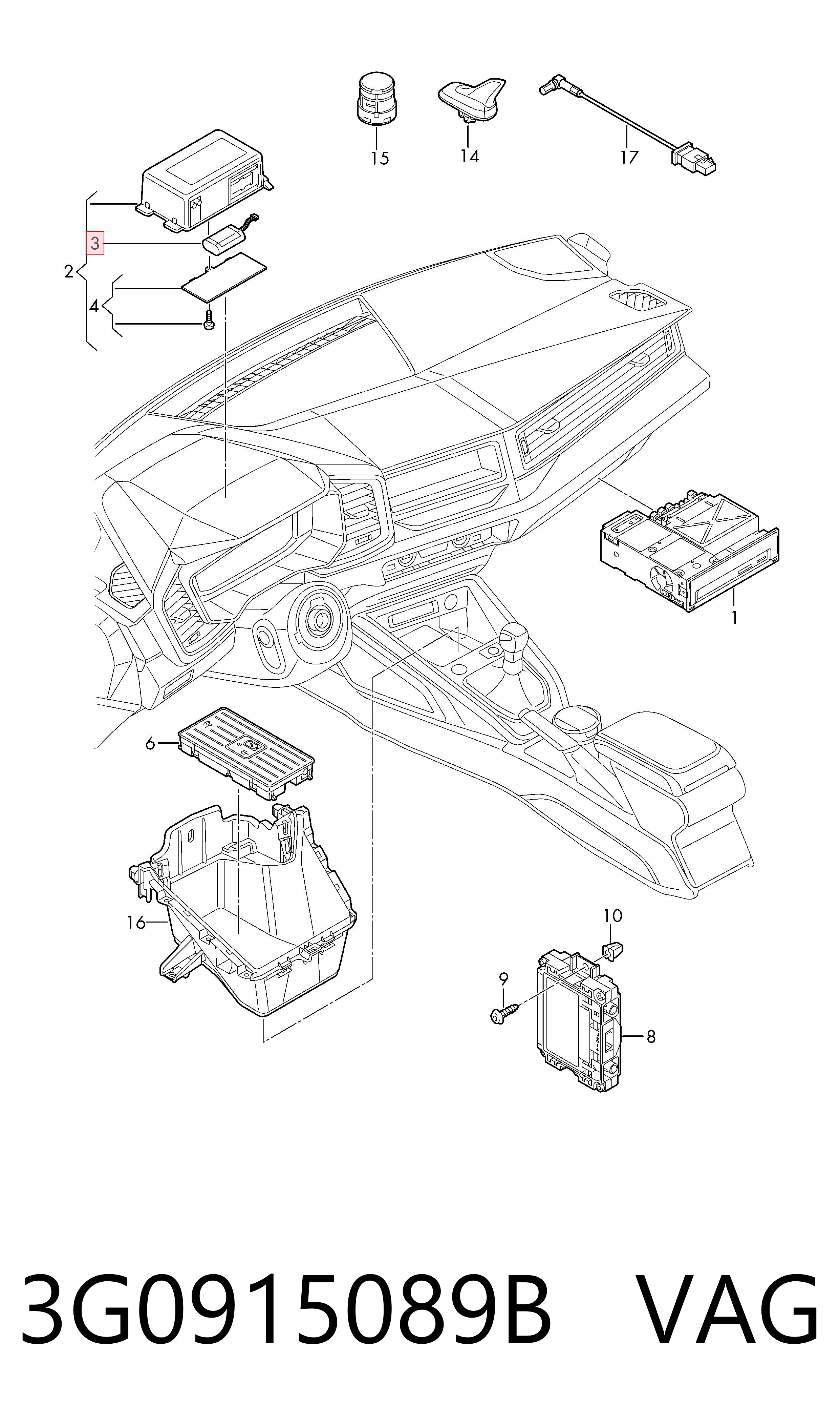  VAG 3G0915089B ціна, від 126.90 USD