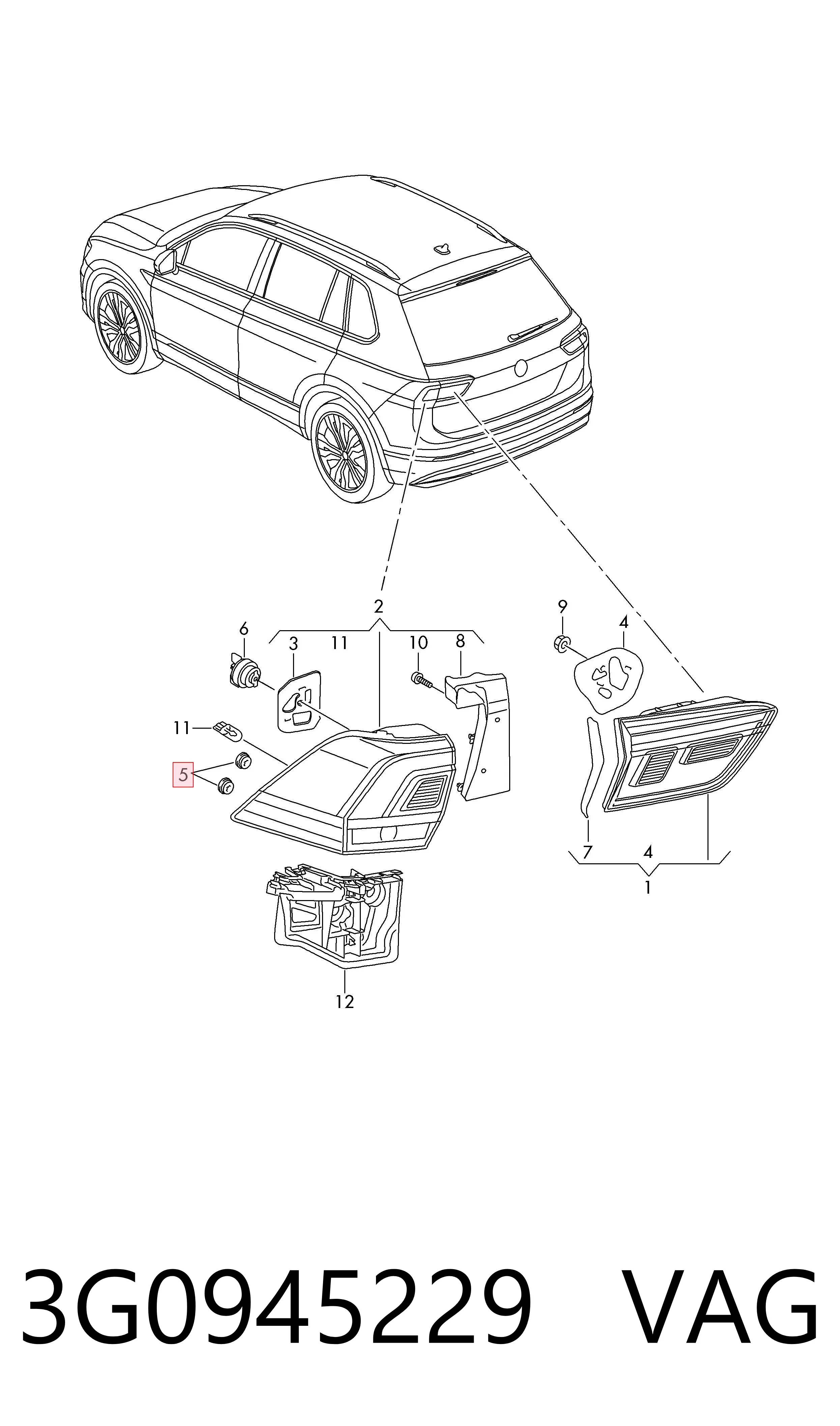  VAG 3G0945229 ціна, від 0.72 USD