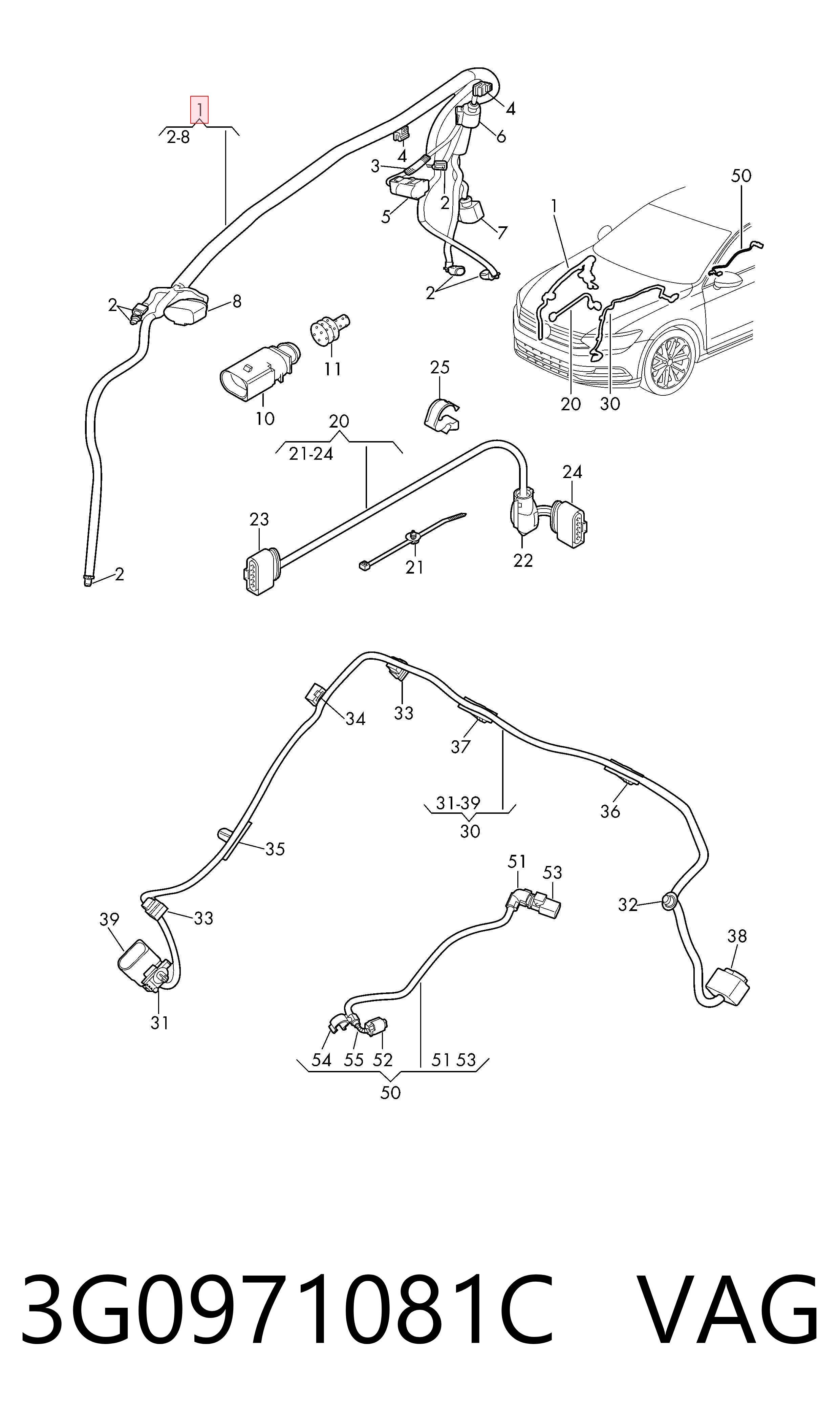  VAG 3G0971081C ціна, від 31.67 USD