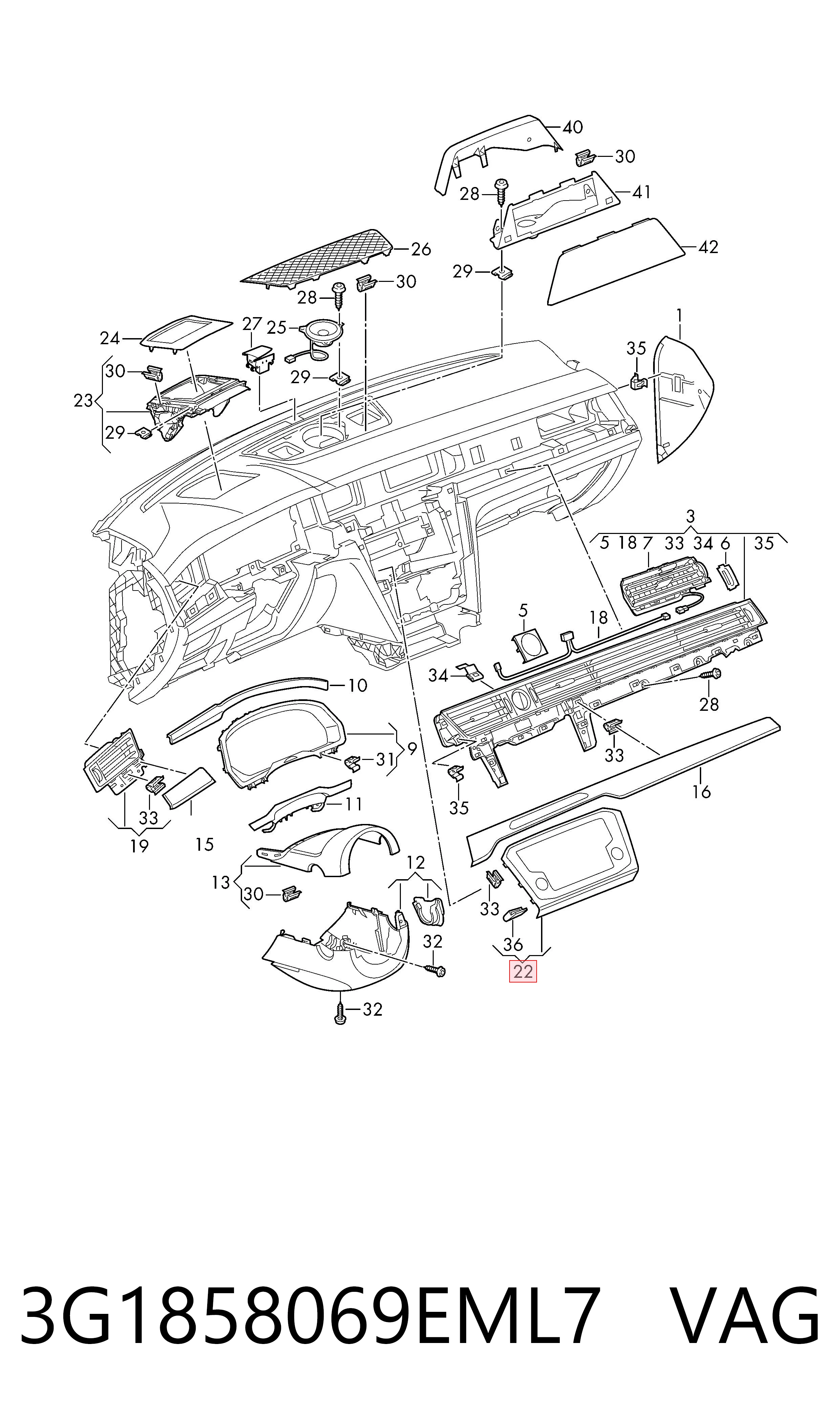 3G1858069EML7 VAG 