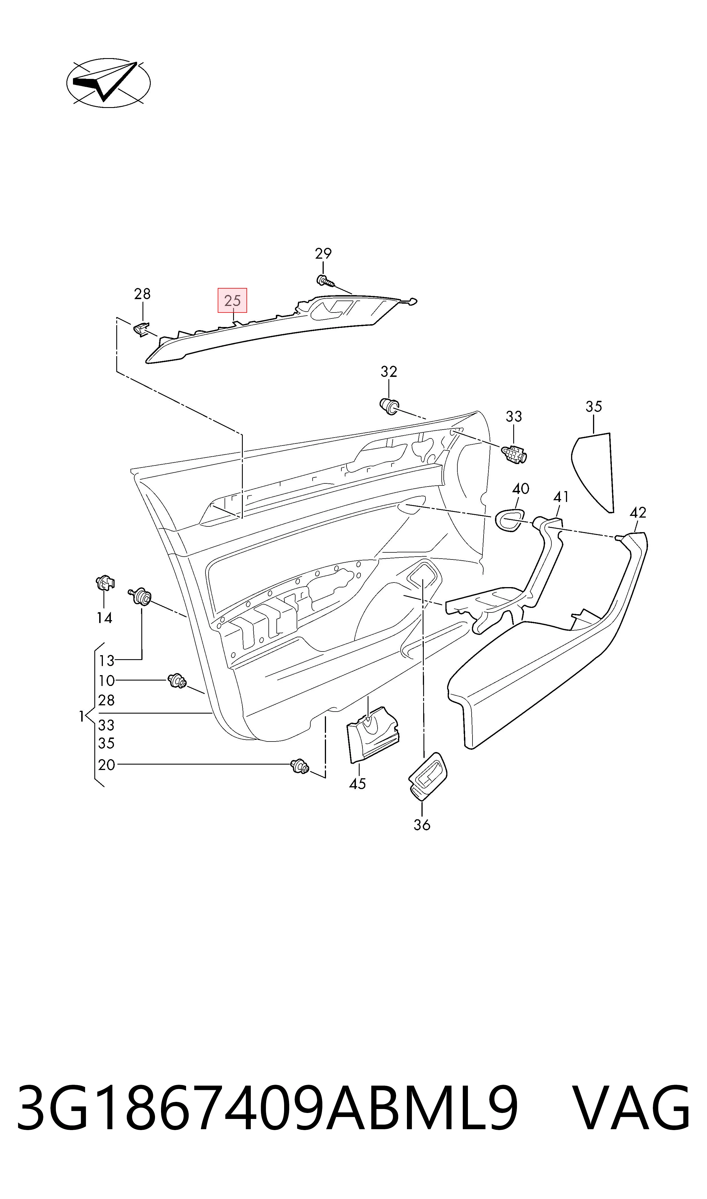 3G1867409ABML9 VAG