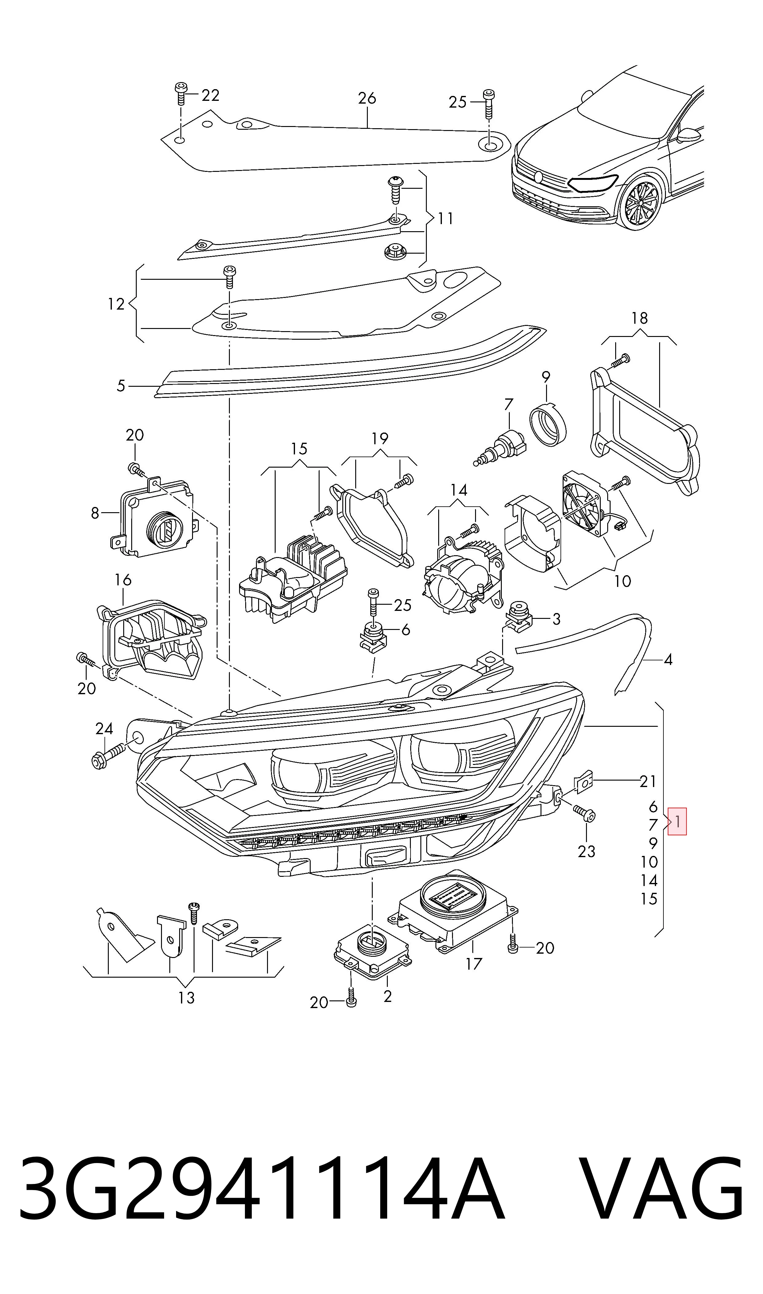 3G2941114A VAG 
