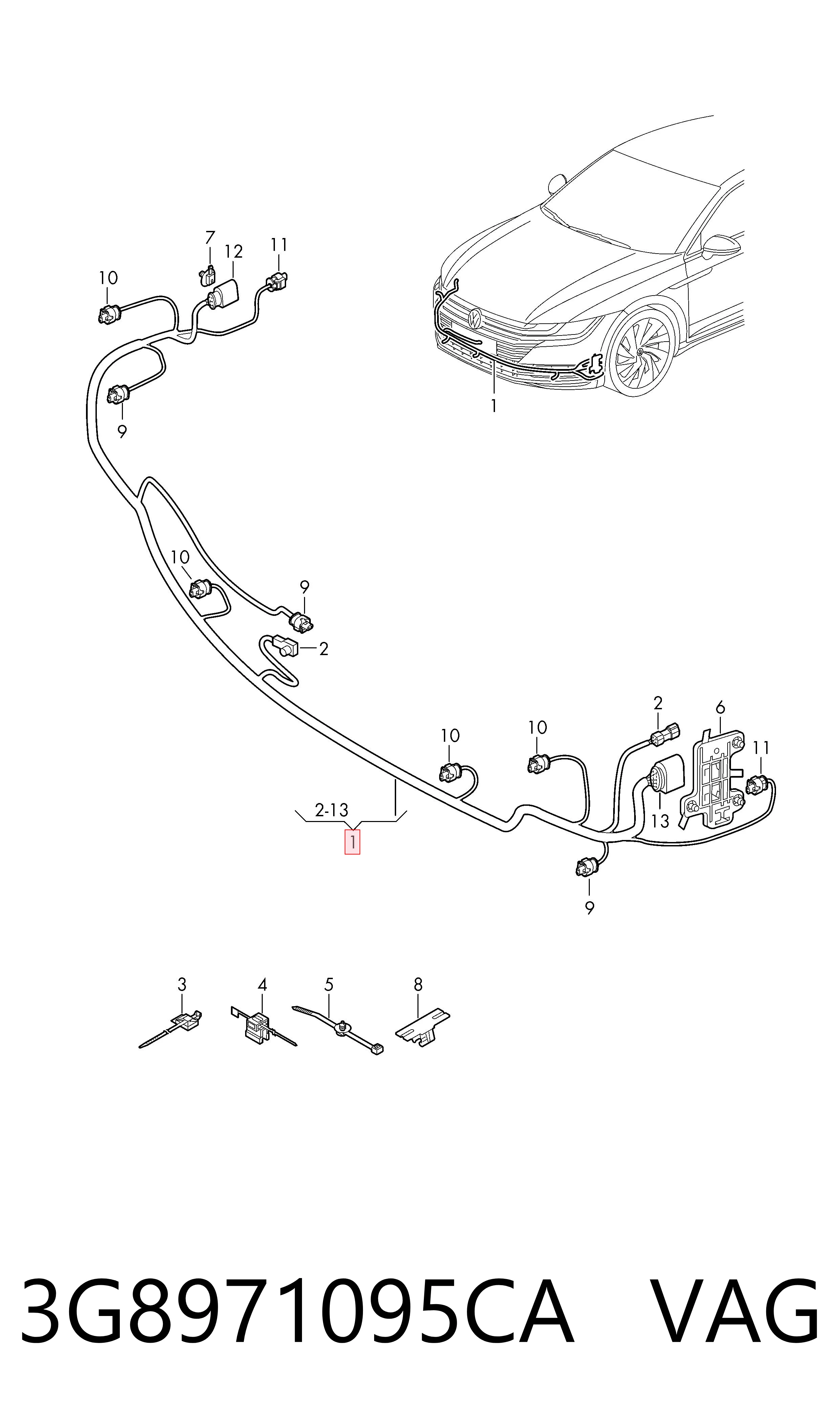 3G8971095CA VAG 
