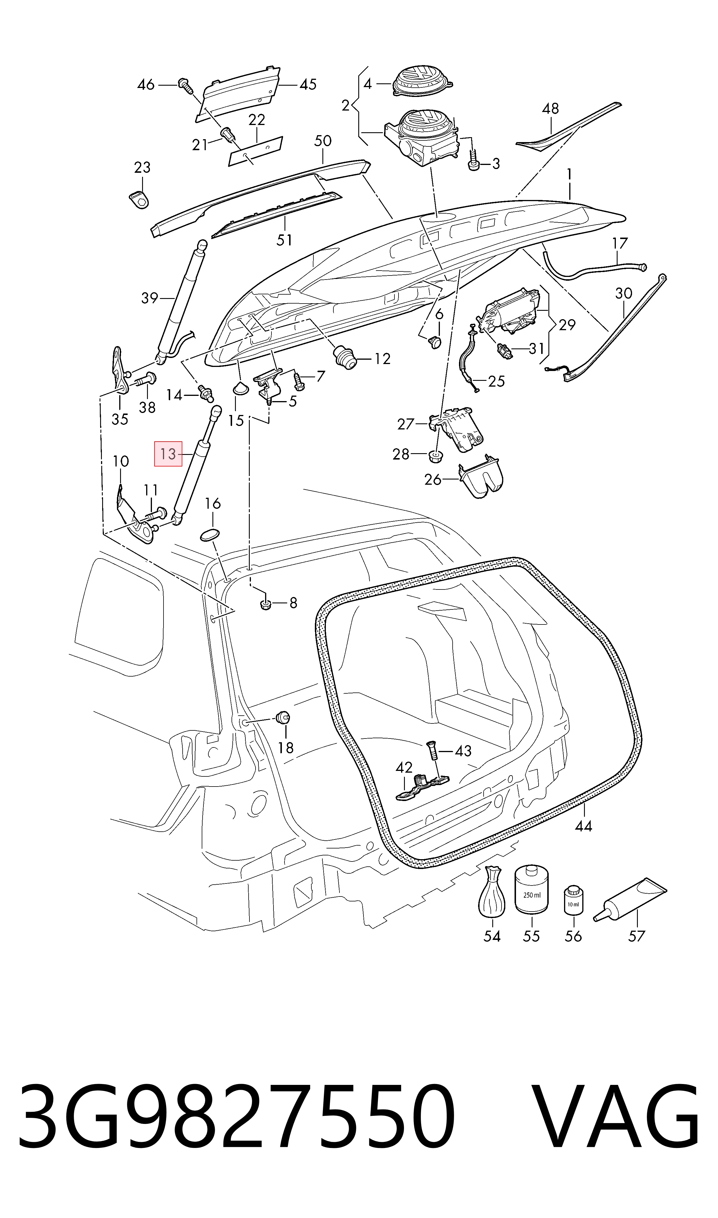 Амортизатор багажника 430719160900 Magneti Marelli