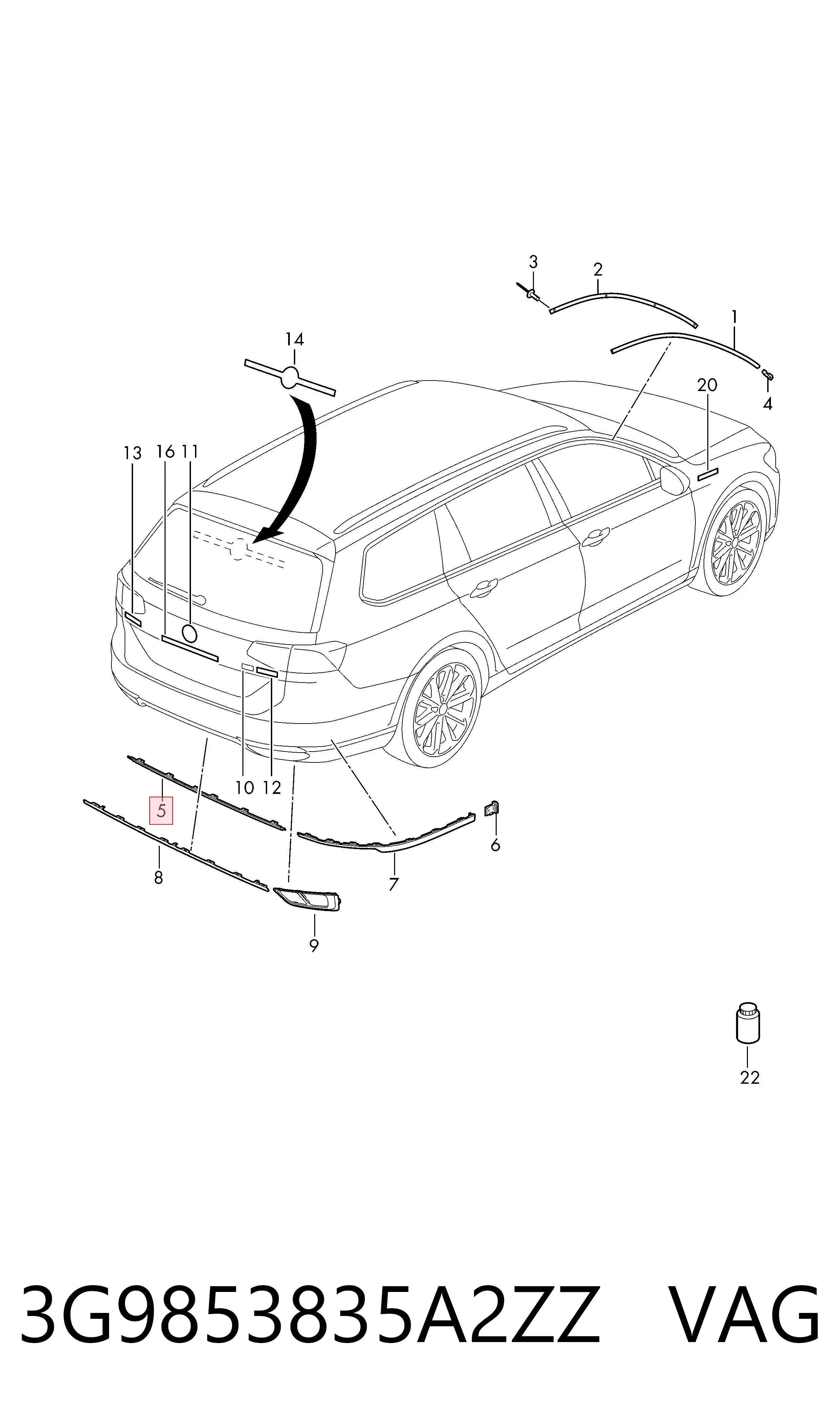 3G9853835A2ZZ VAG 