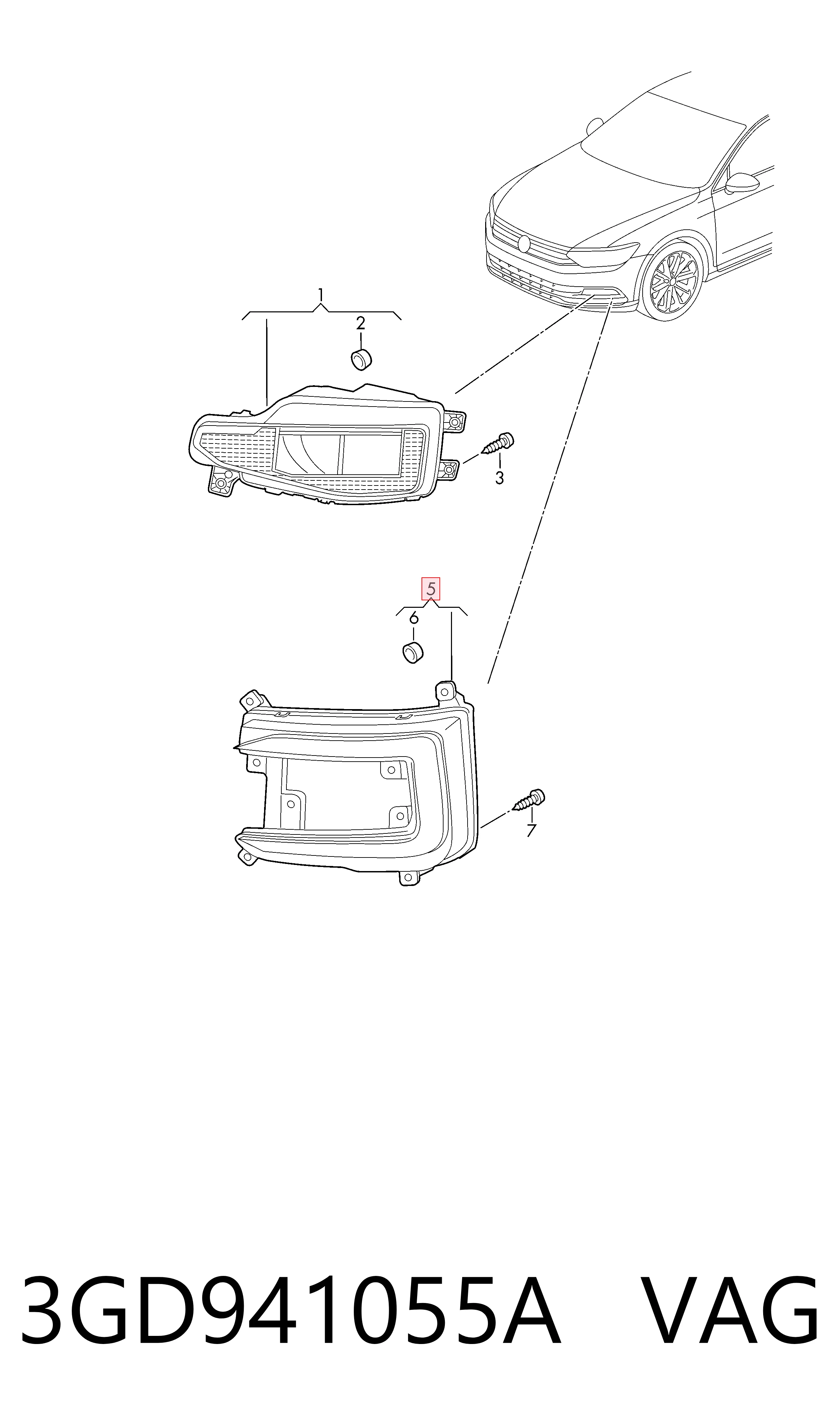  VAG 3GD941055A ціна, від 55.42 USD
