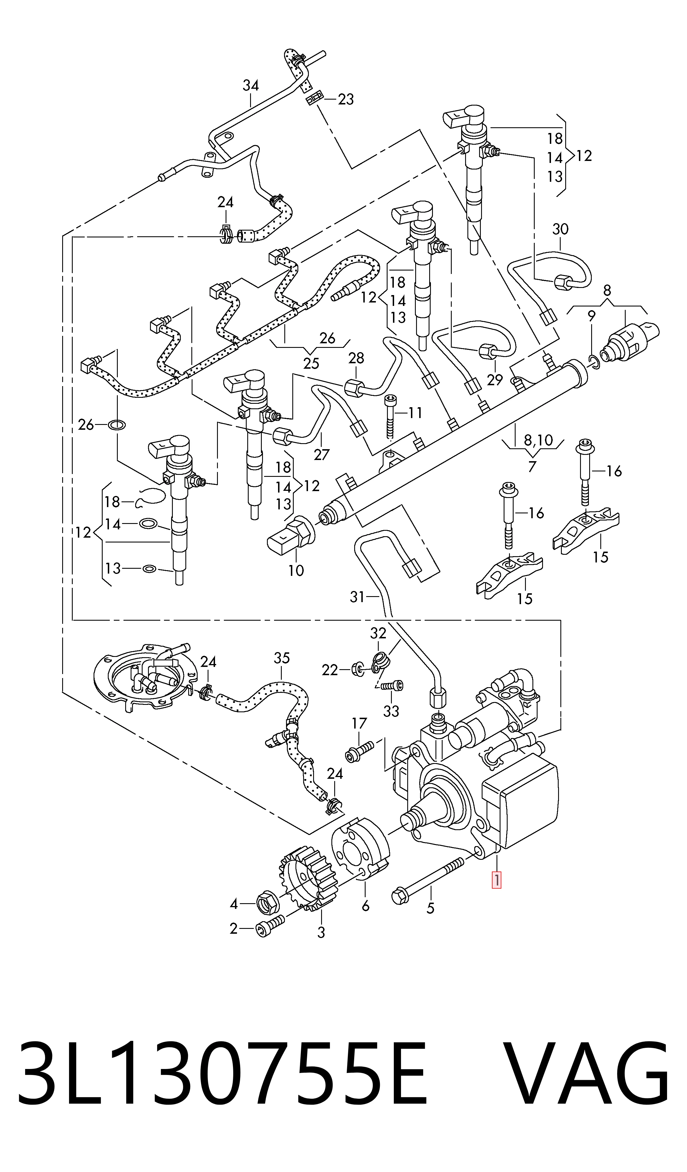 Паливний насос високого тиску 5WS40836 Continental/Siemens