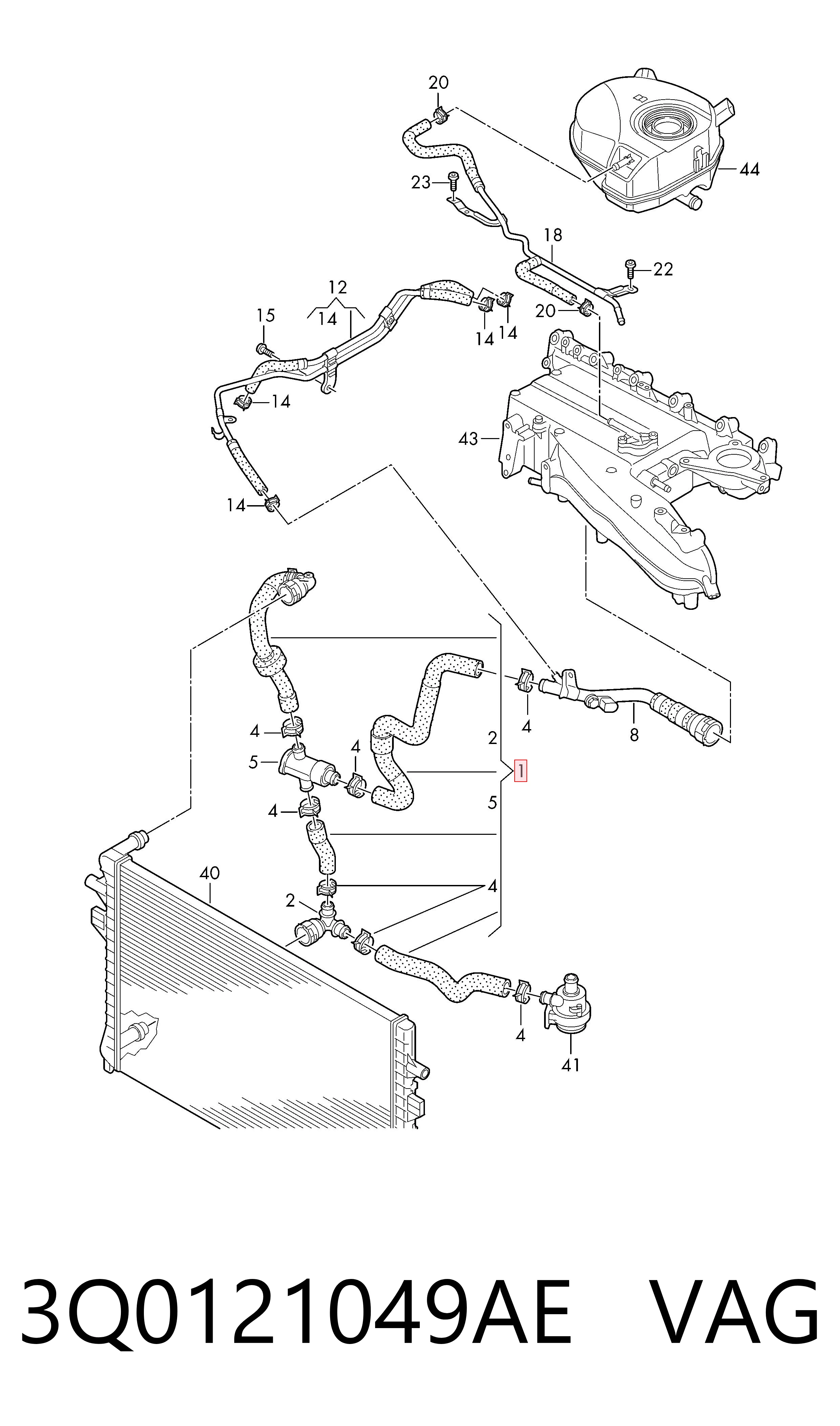 3Q0121049AE VAG 