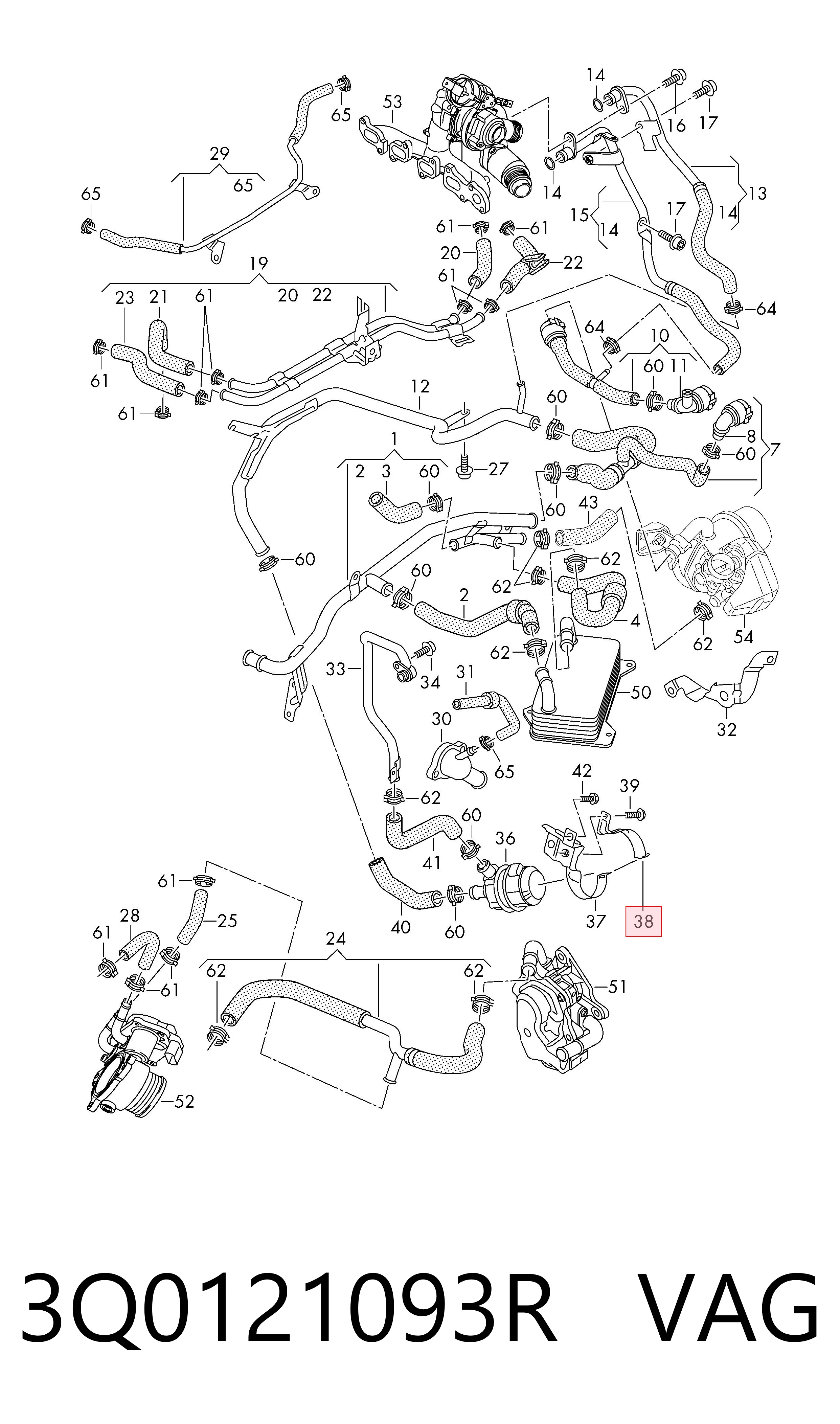  VAG 3Q0121093R ціна, від 14.89 USD
