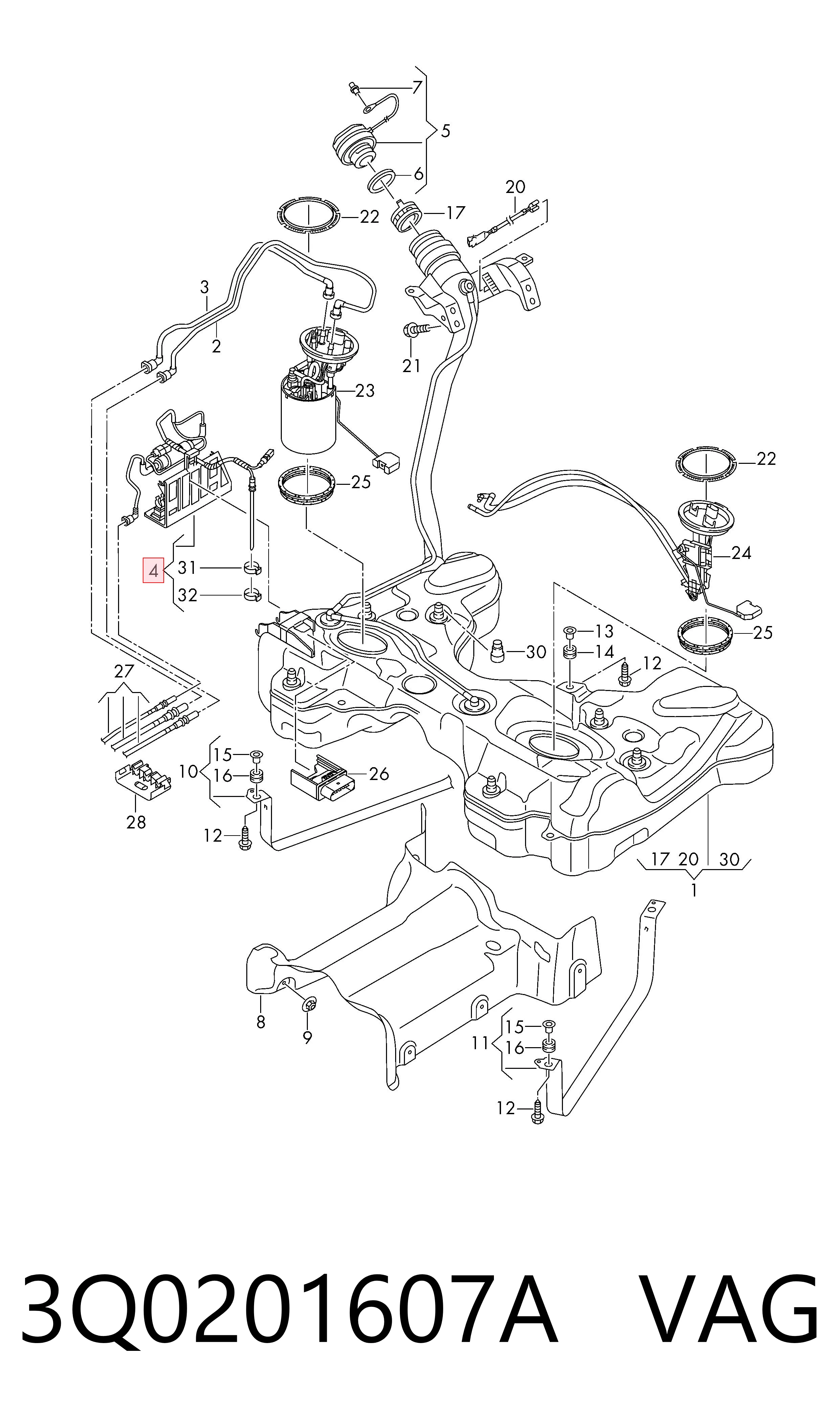 3Q0201607A VAG