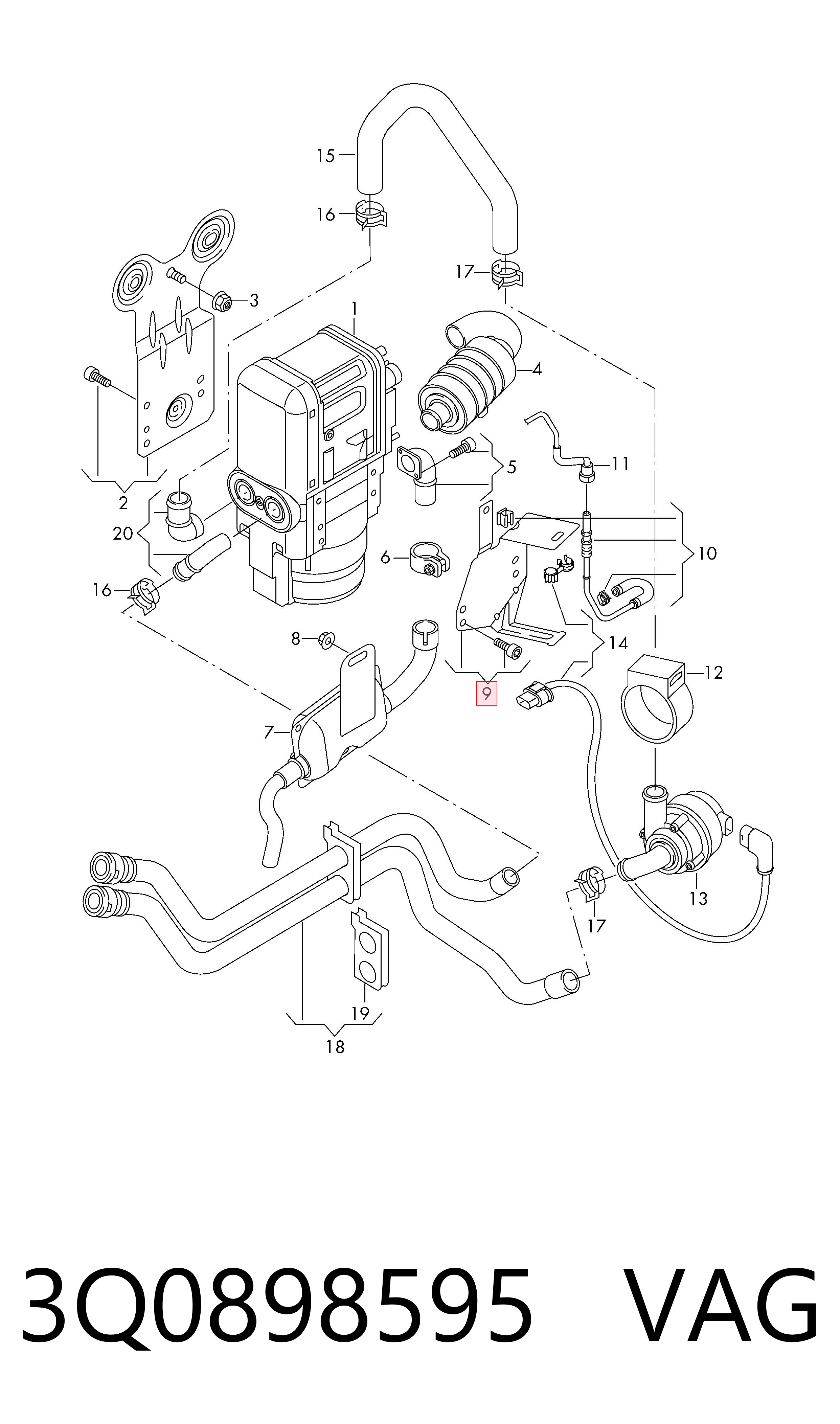 3Q0898595 VAG