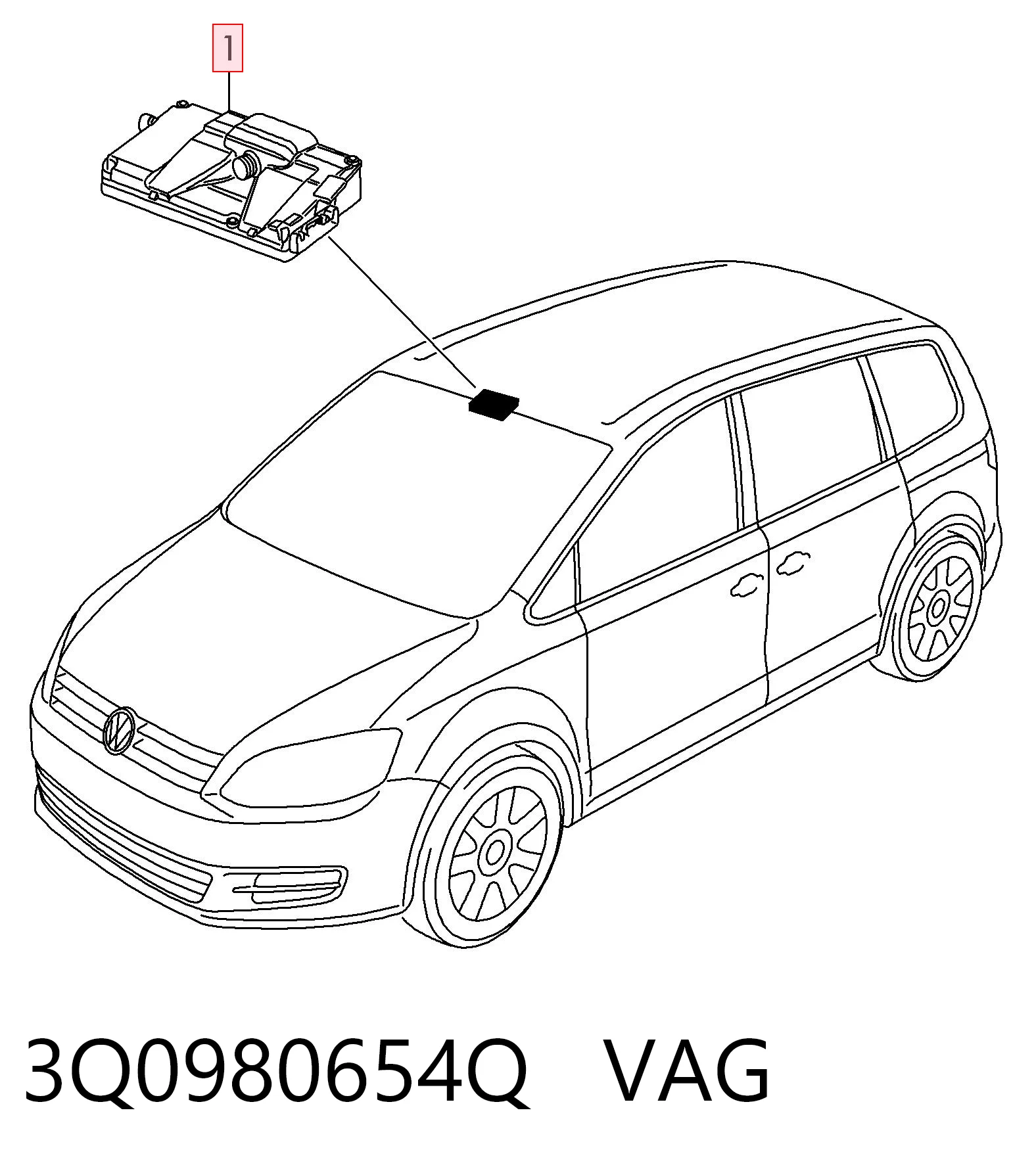 3Q0980654Q VAG 