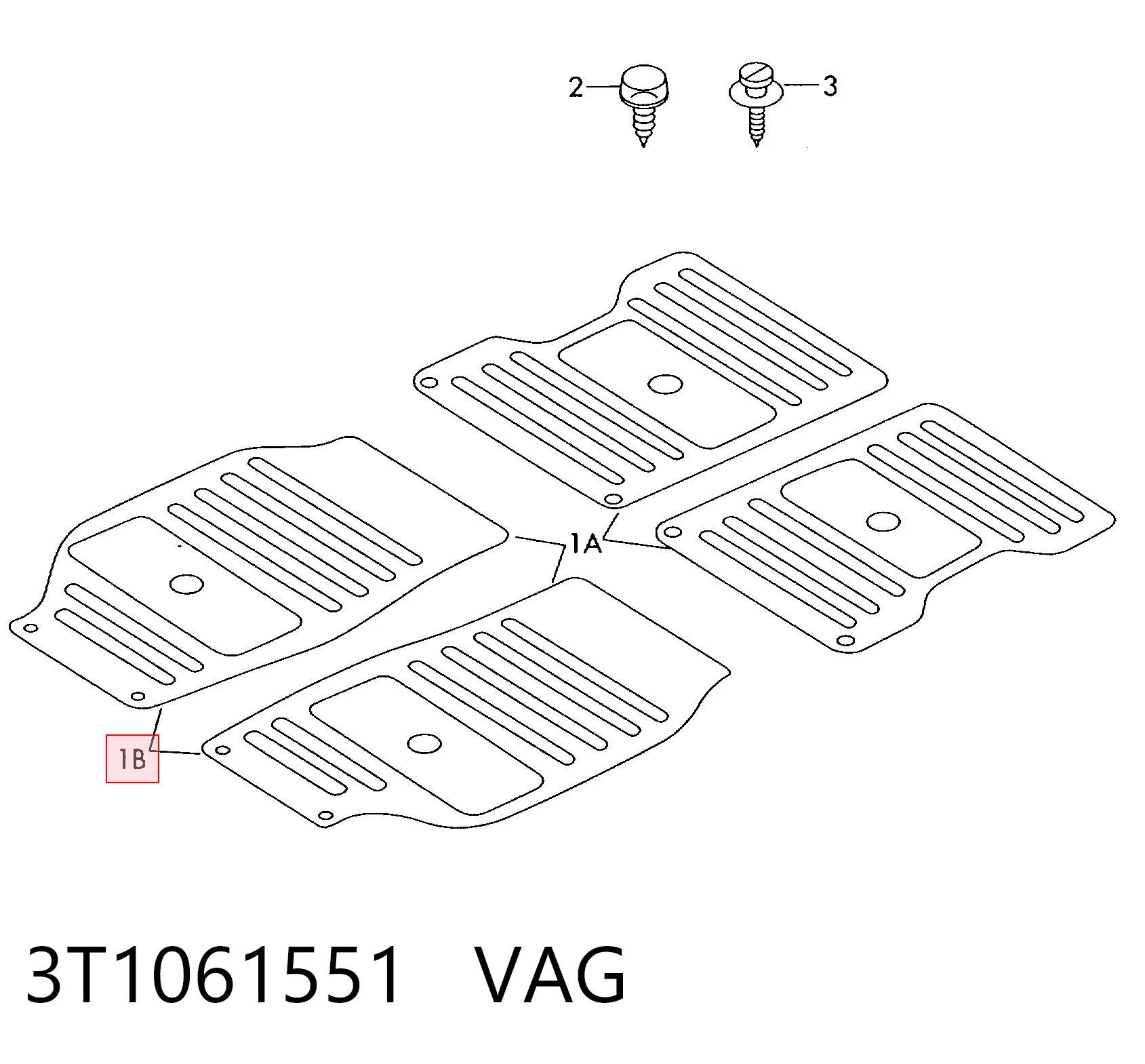 3T1061551 VAG Килими салону