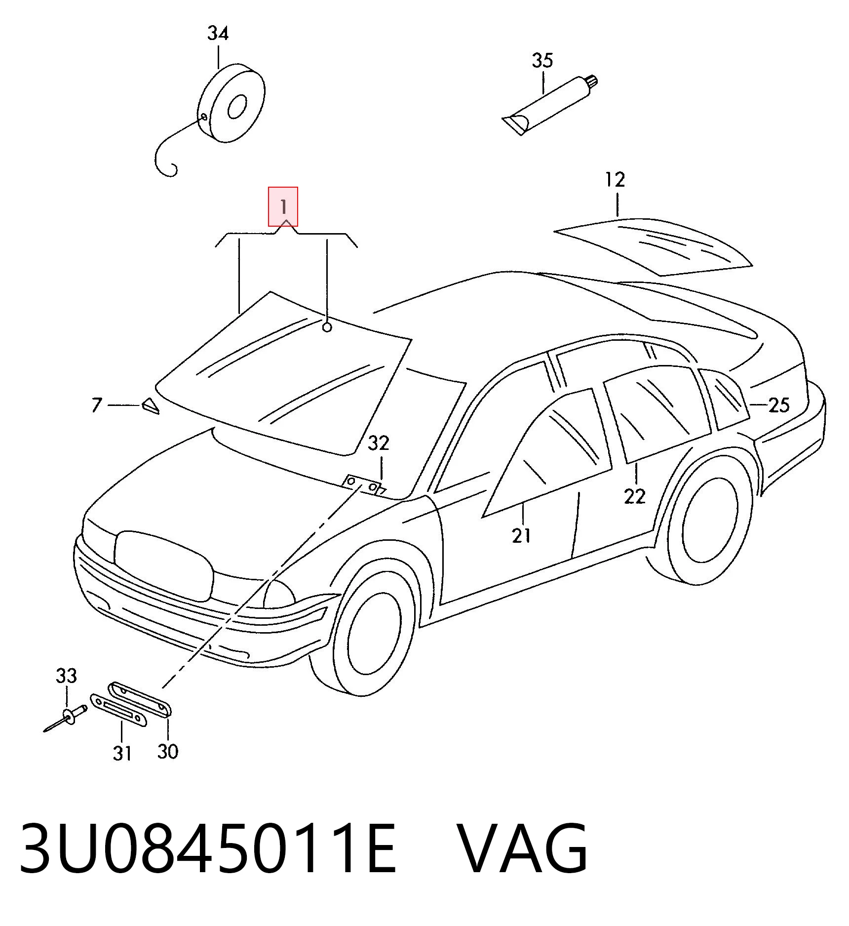 Автоскло XYG 9539D14 ціна, від 75.62 USD
