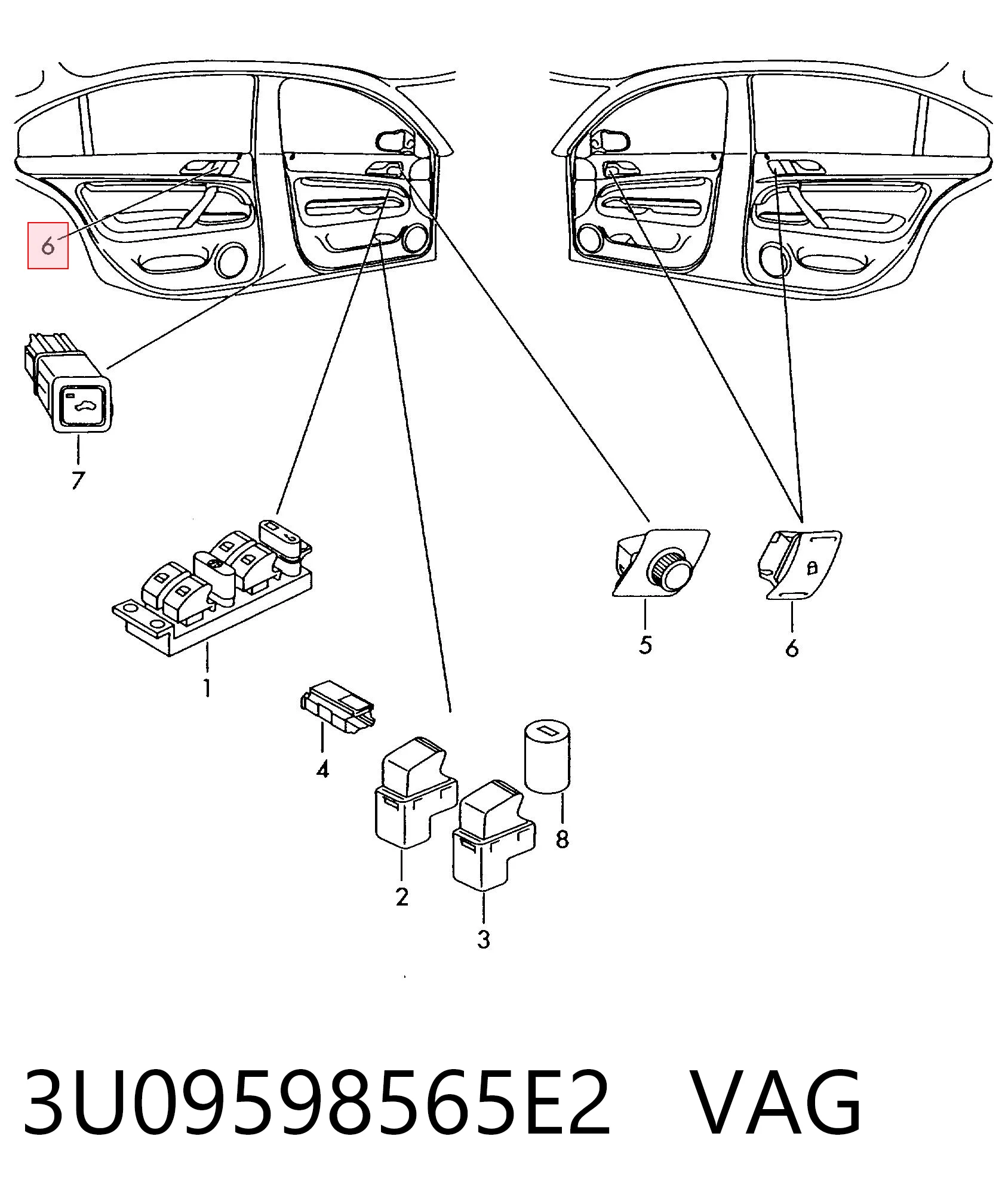 3U09598565E2 VAG 