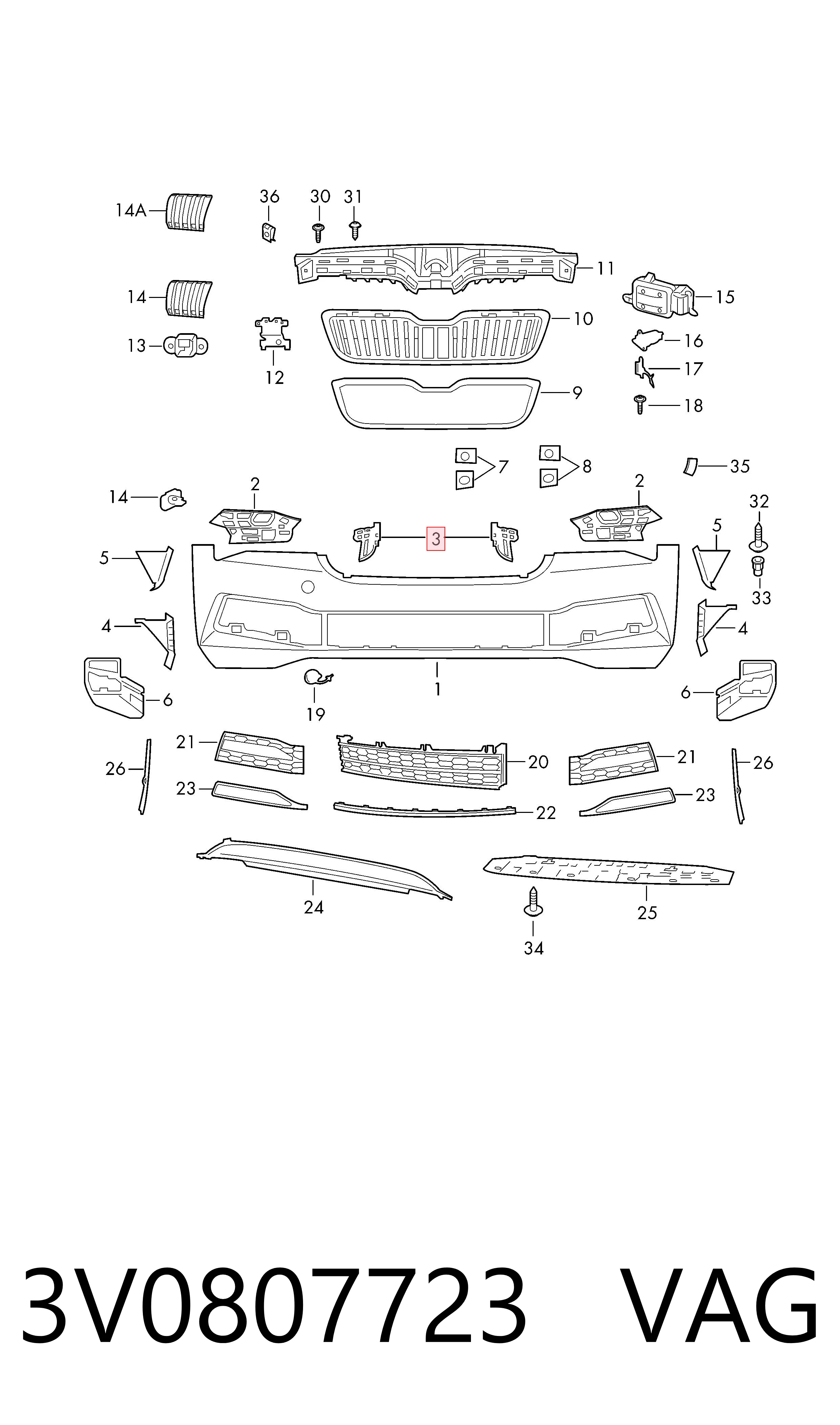 3V0807723 VAG 