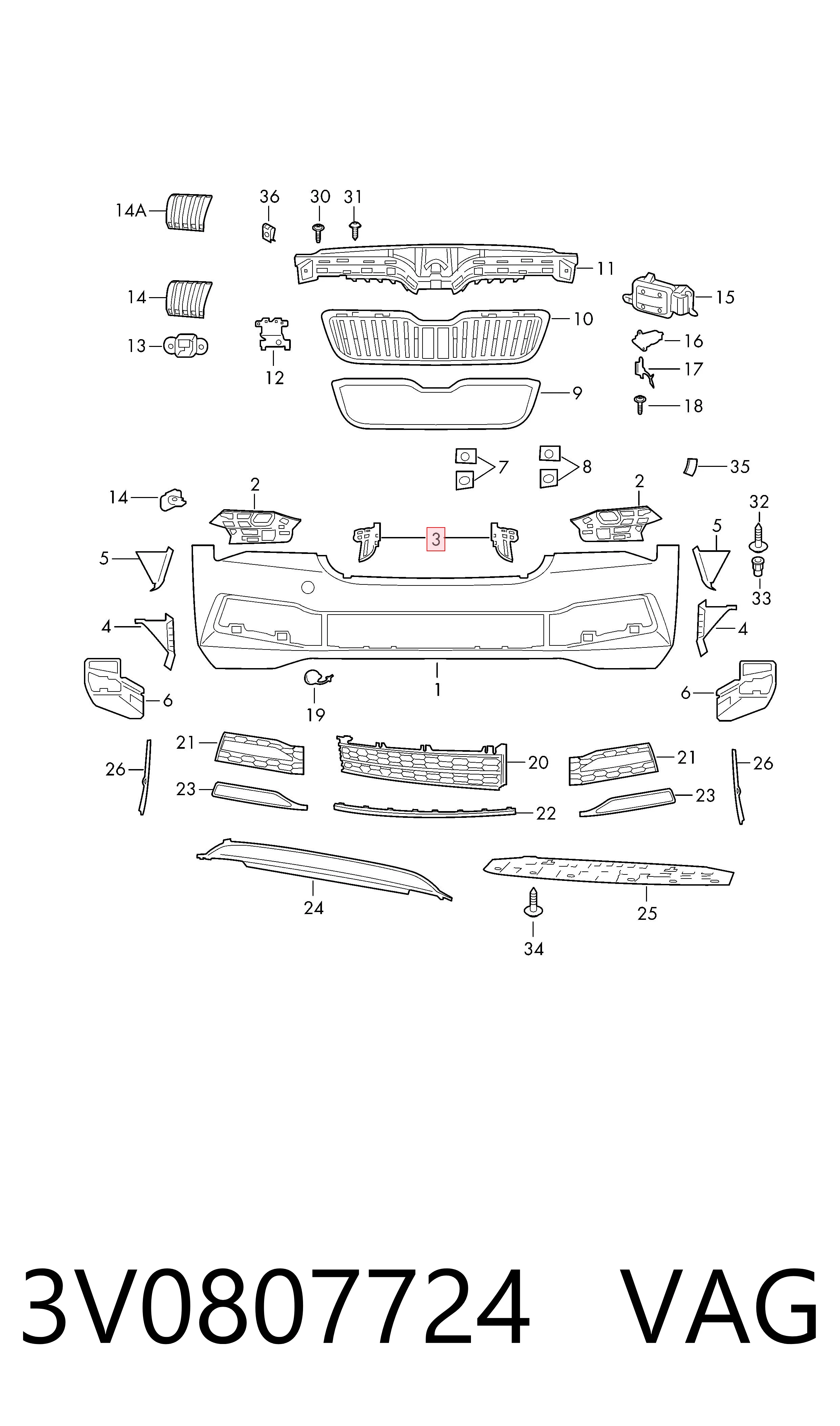 3V0807724 VAG 