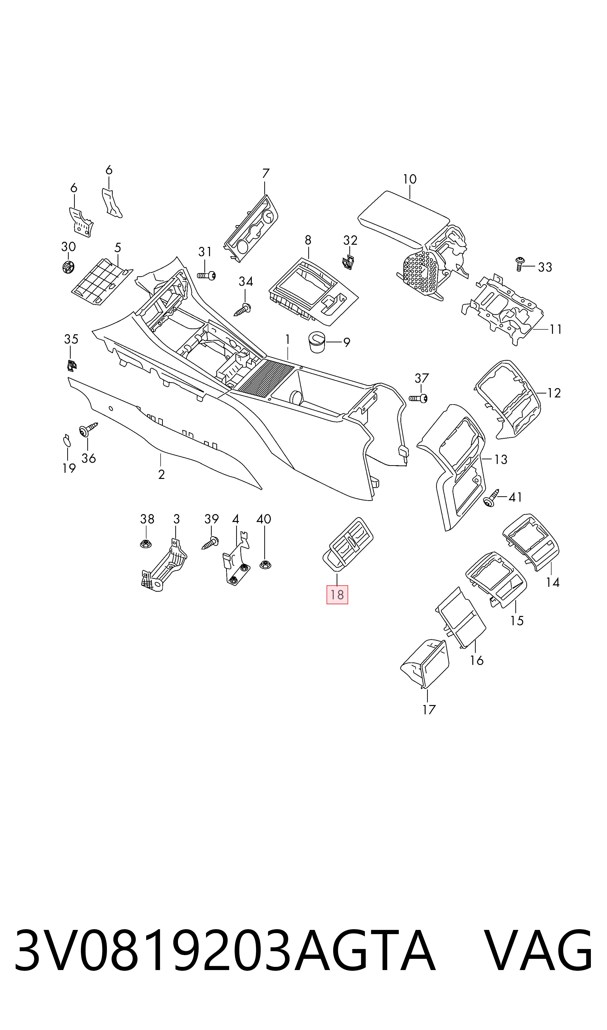  VAG 3V0819203AGTA ціна, від 69.89 USD