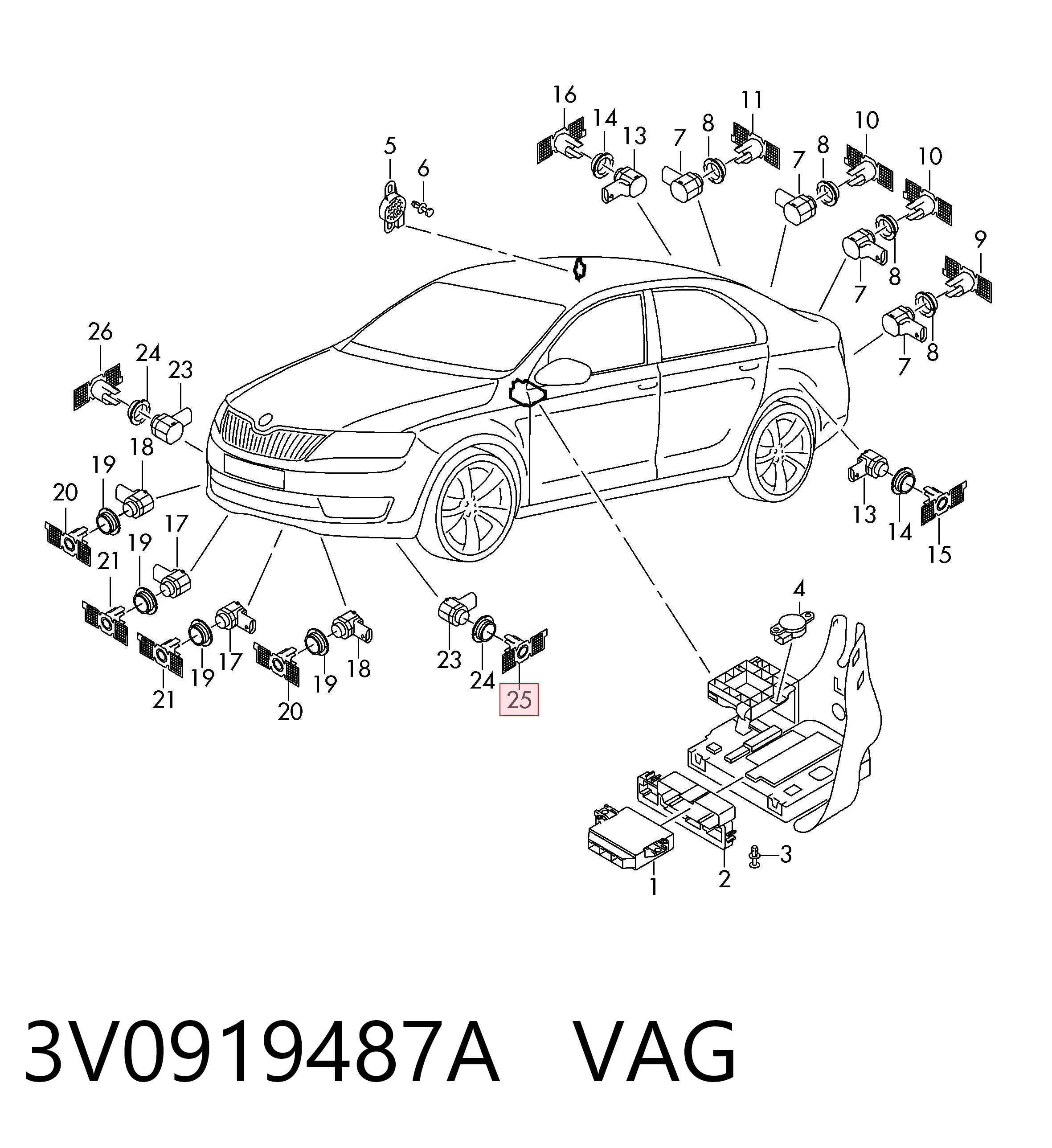 3V0919487A VAG 