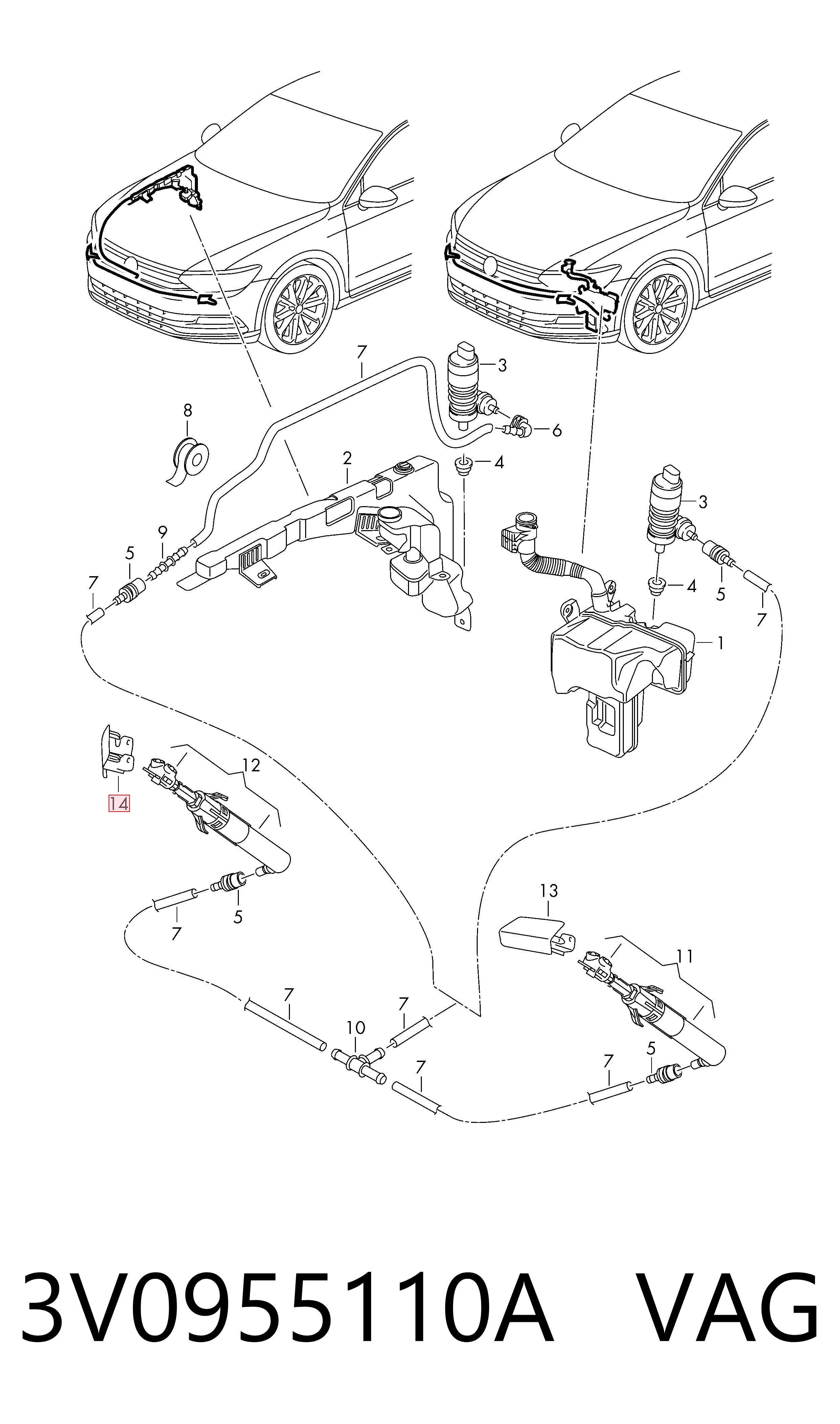  VAG 3V0955110A ціна, від 24.24 USD