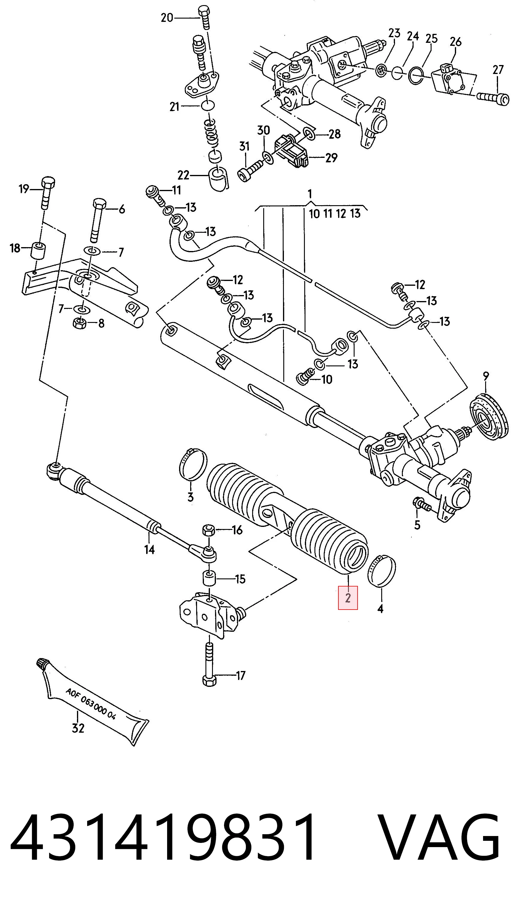 Пильник рейки Lemforder LMI30120