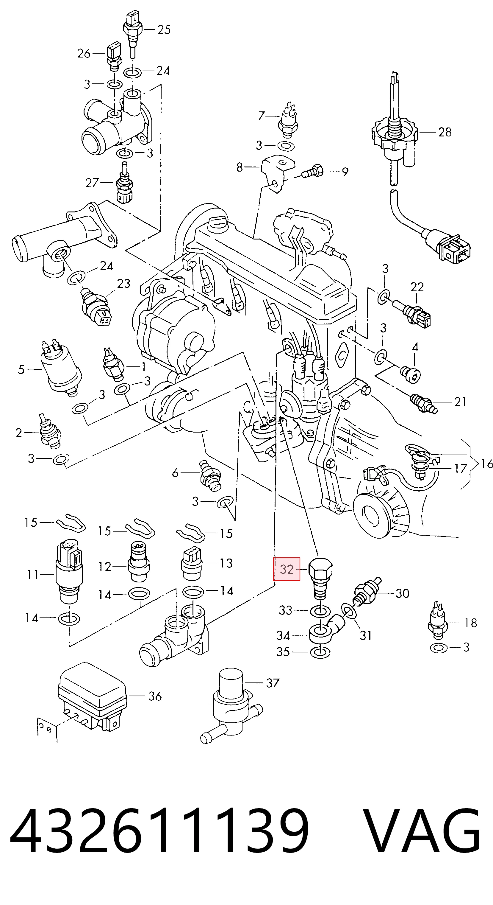 Купити 3078841M1 Massey Ferguson Болт/гайка кріплення