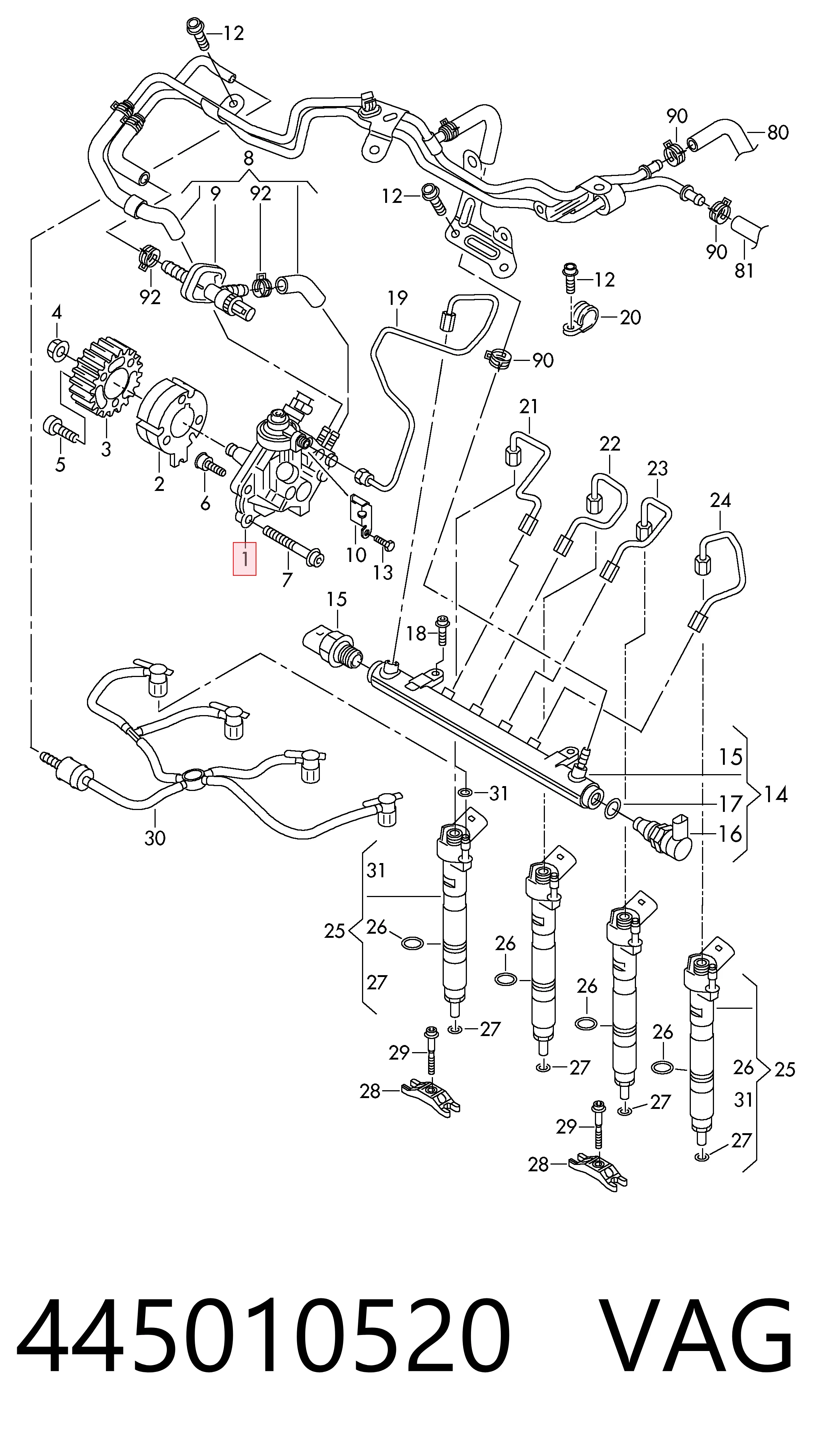 ПНВТ Bosch 445010541