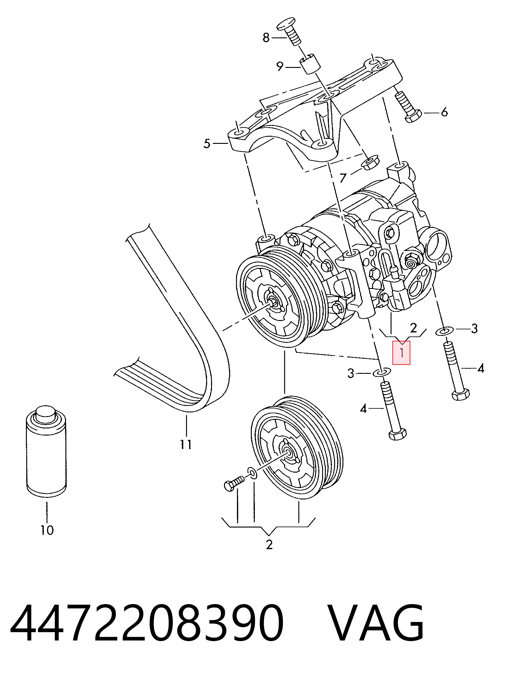 Компресор системи кондиціювання Denso 4471805533 ціна, від 151.86 USD