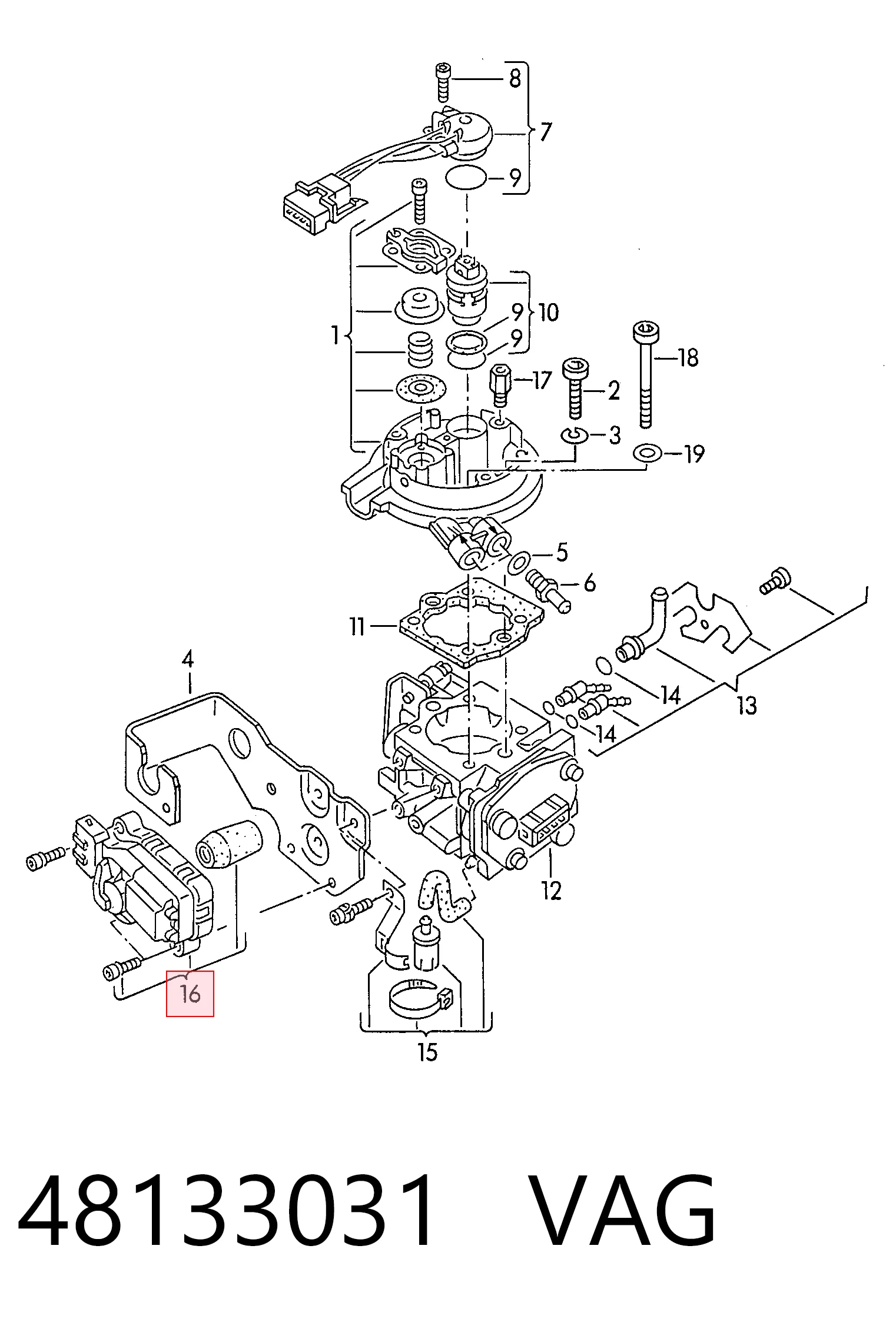 Купити 132008601 Bosch Регулятор дросельної заслінки