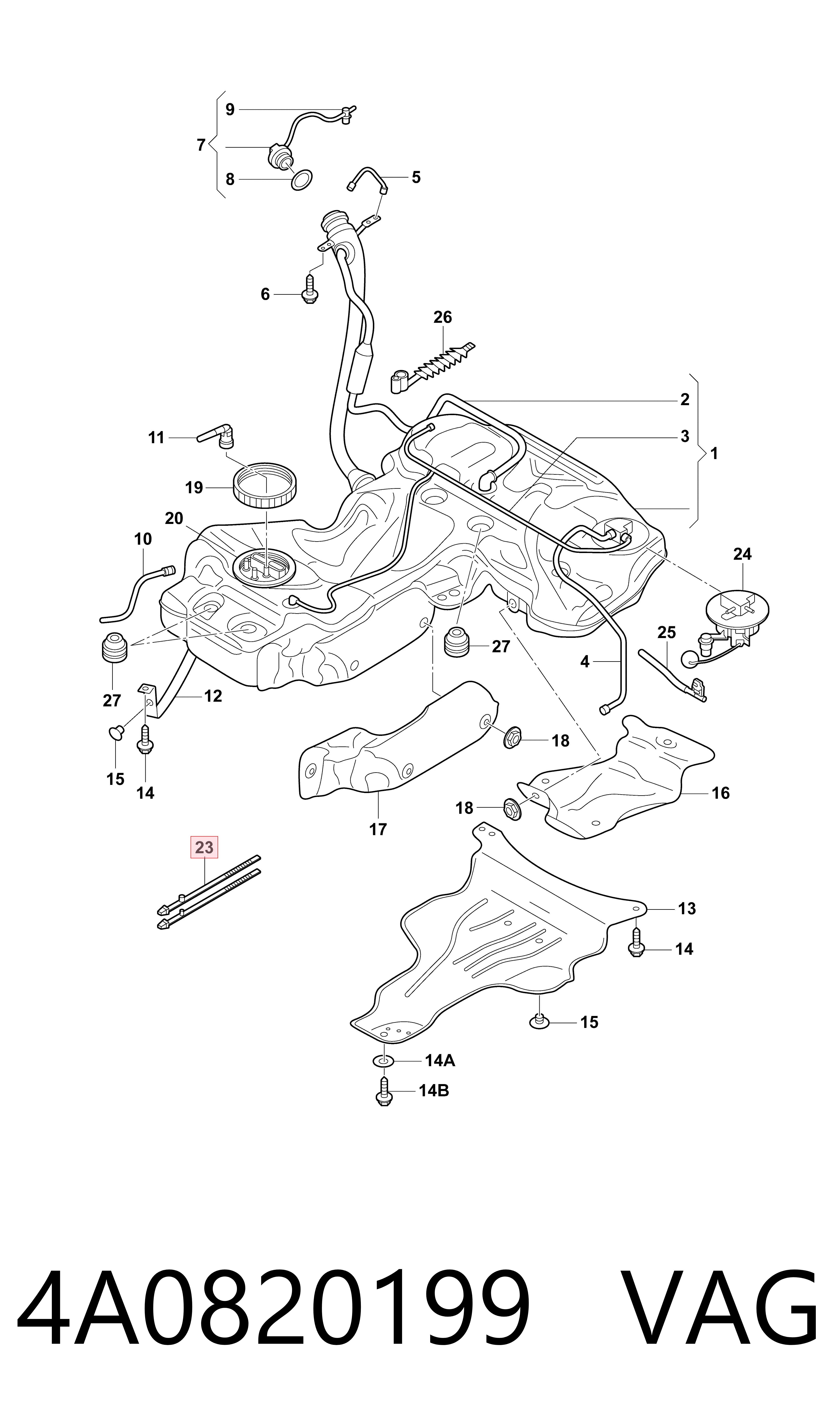 Купити 4A0820199 VAG 