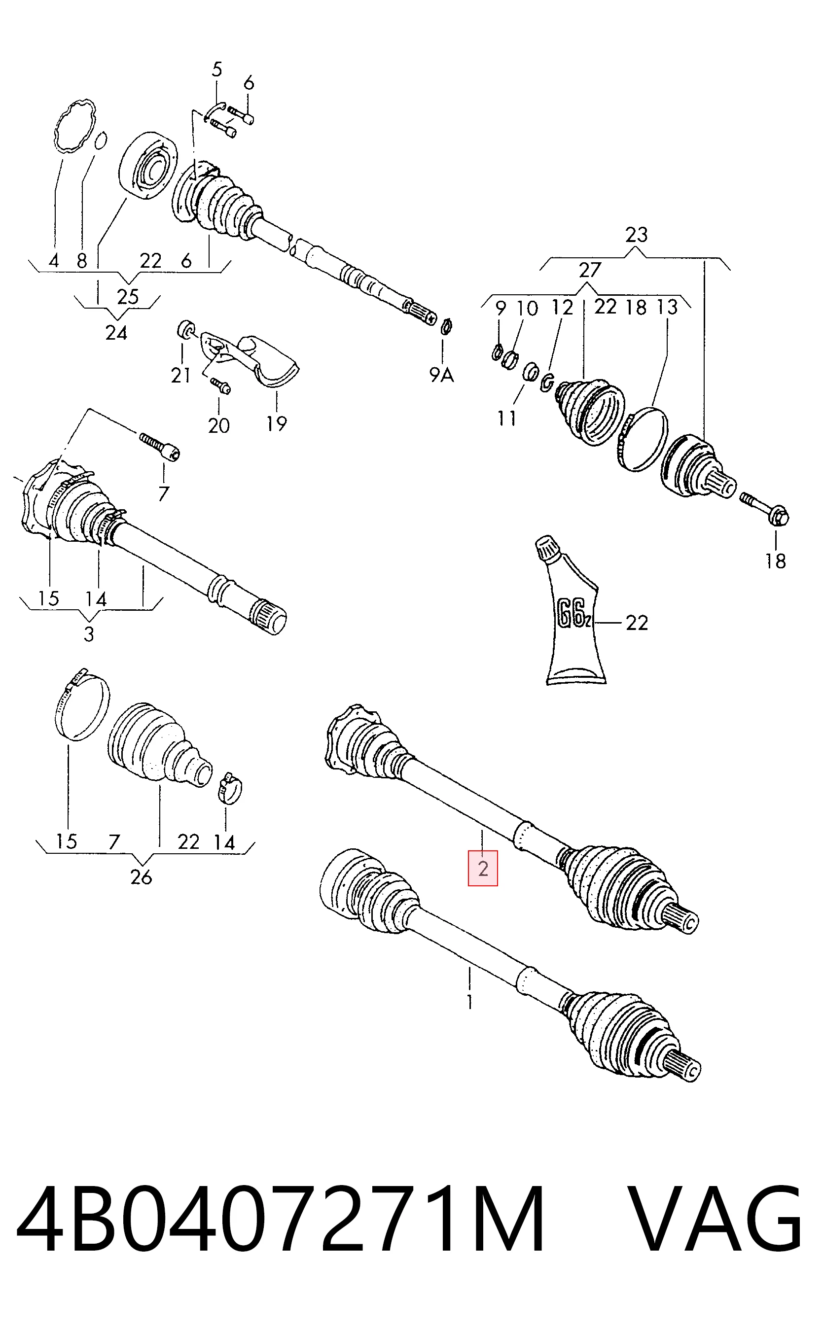 Купити T78130A Polcar Ліва піввісь